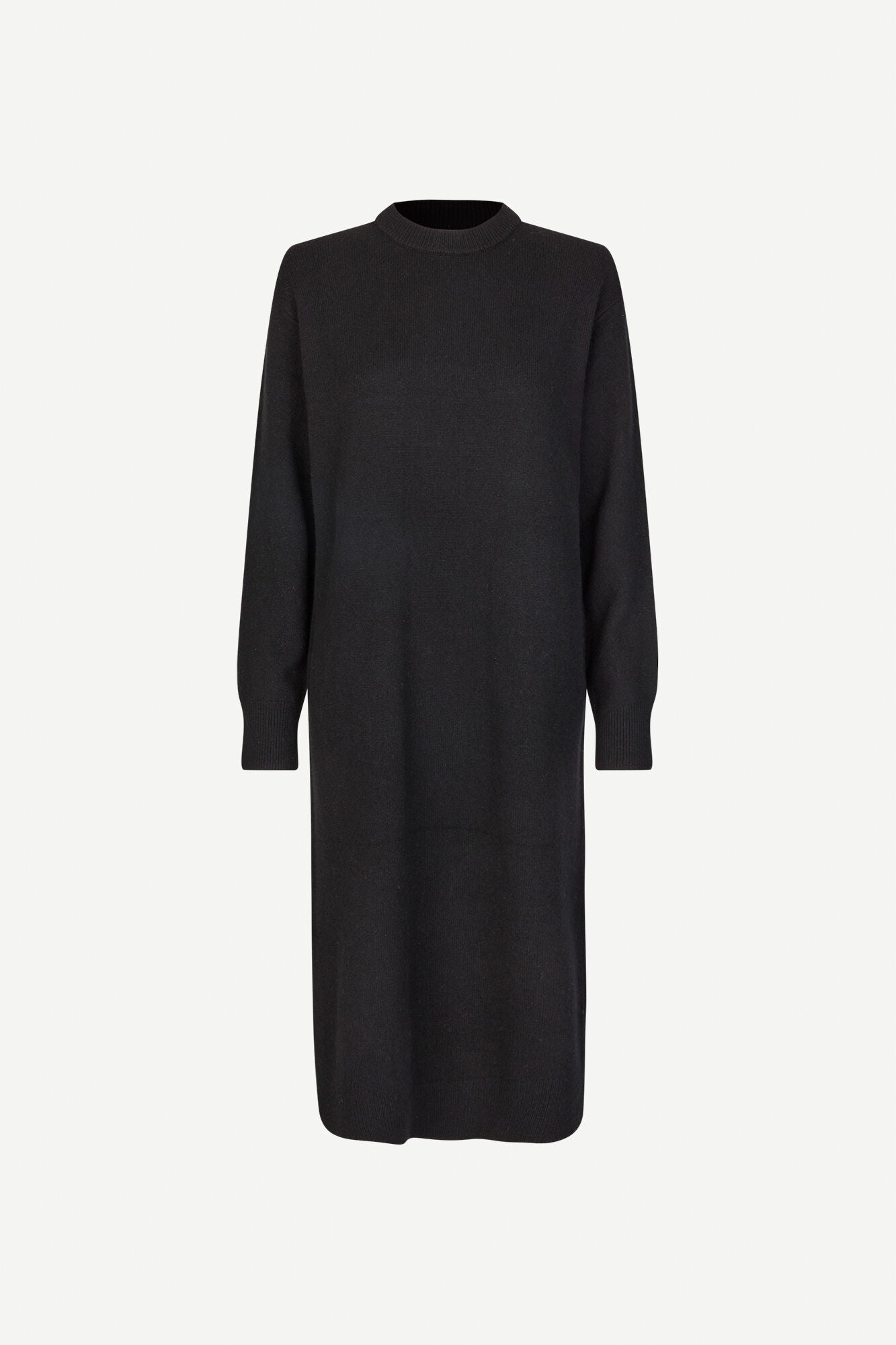 Black Merino Wool Tunic Dress Merino Wool Dress In Black