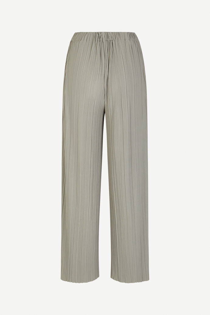 Pleated trousers - silver sage