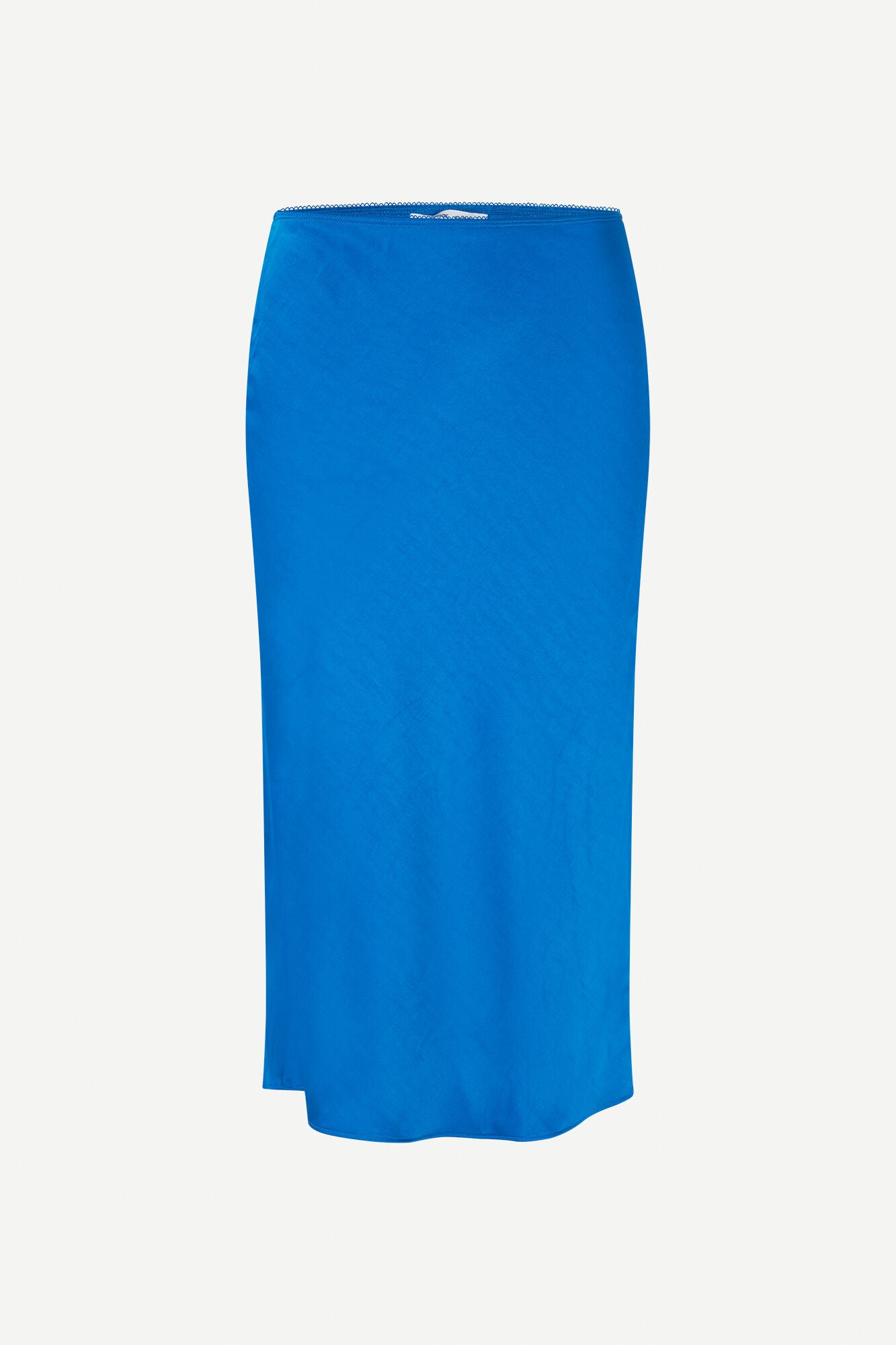 Silky skirt in bright blue