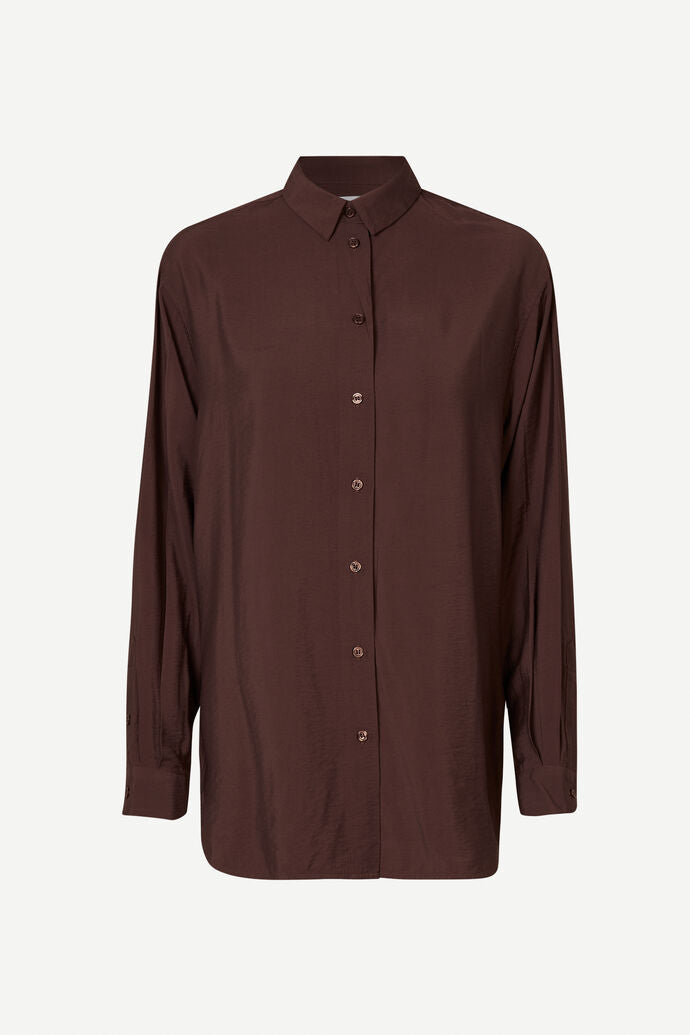 Alfrida shirt in brown stone