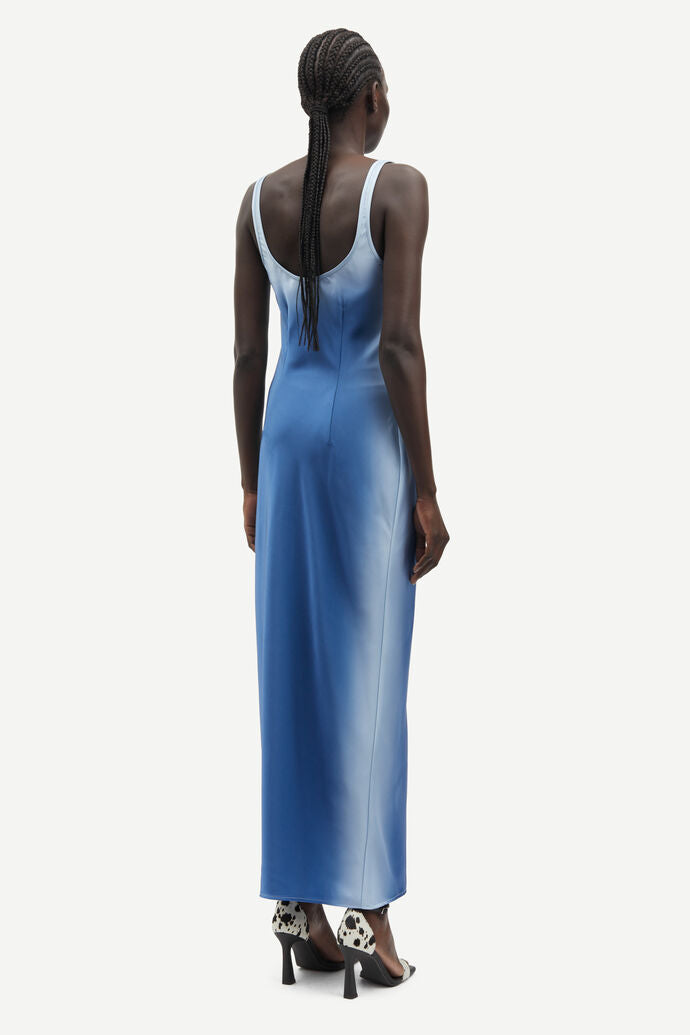 Silky dress in sky ombre