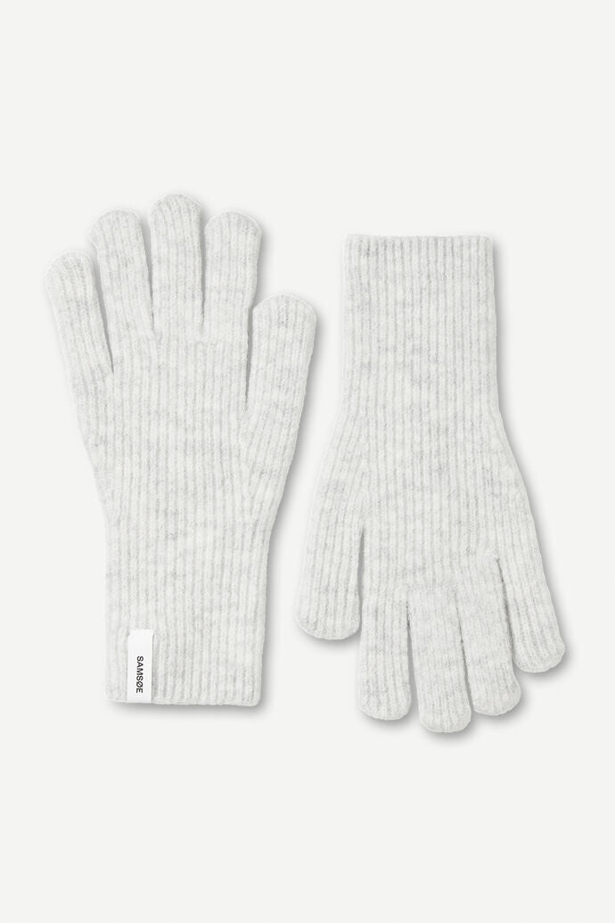 Nor gloves in white melage