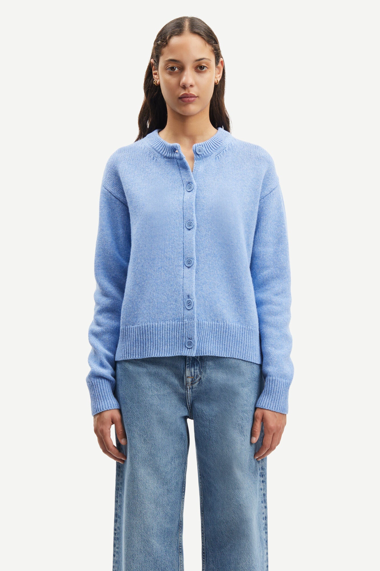 Marly cardigan in oxford blue