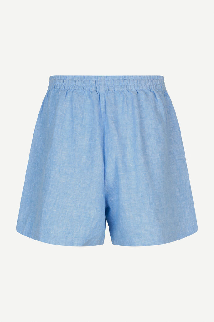 Maren drawstring shorts in mid blue