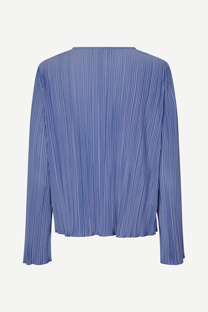 Pleated blouse in wild wind