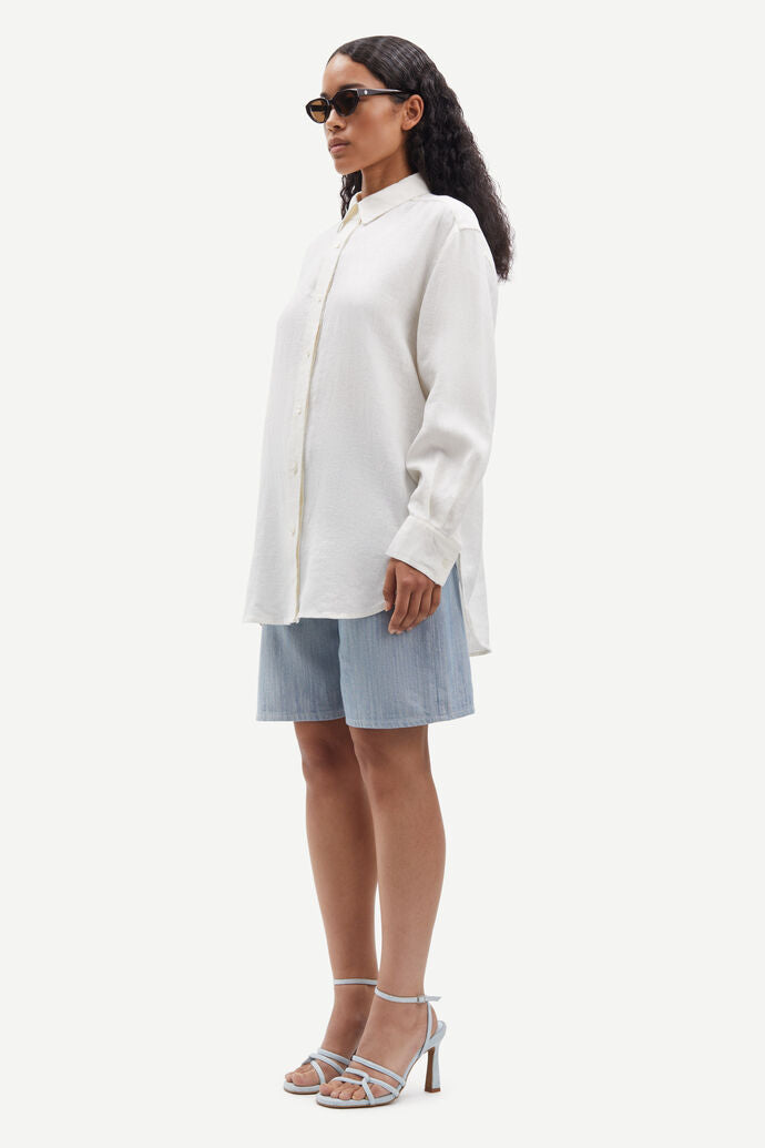 Salova linen shirt in white