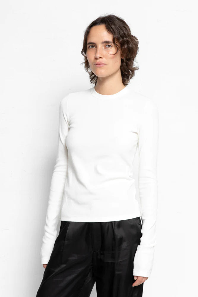 Agnes longsleeve in white