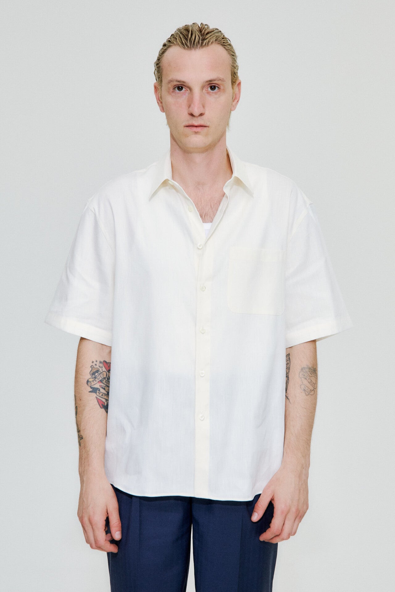 Ode shirt in ivory by goutez