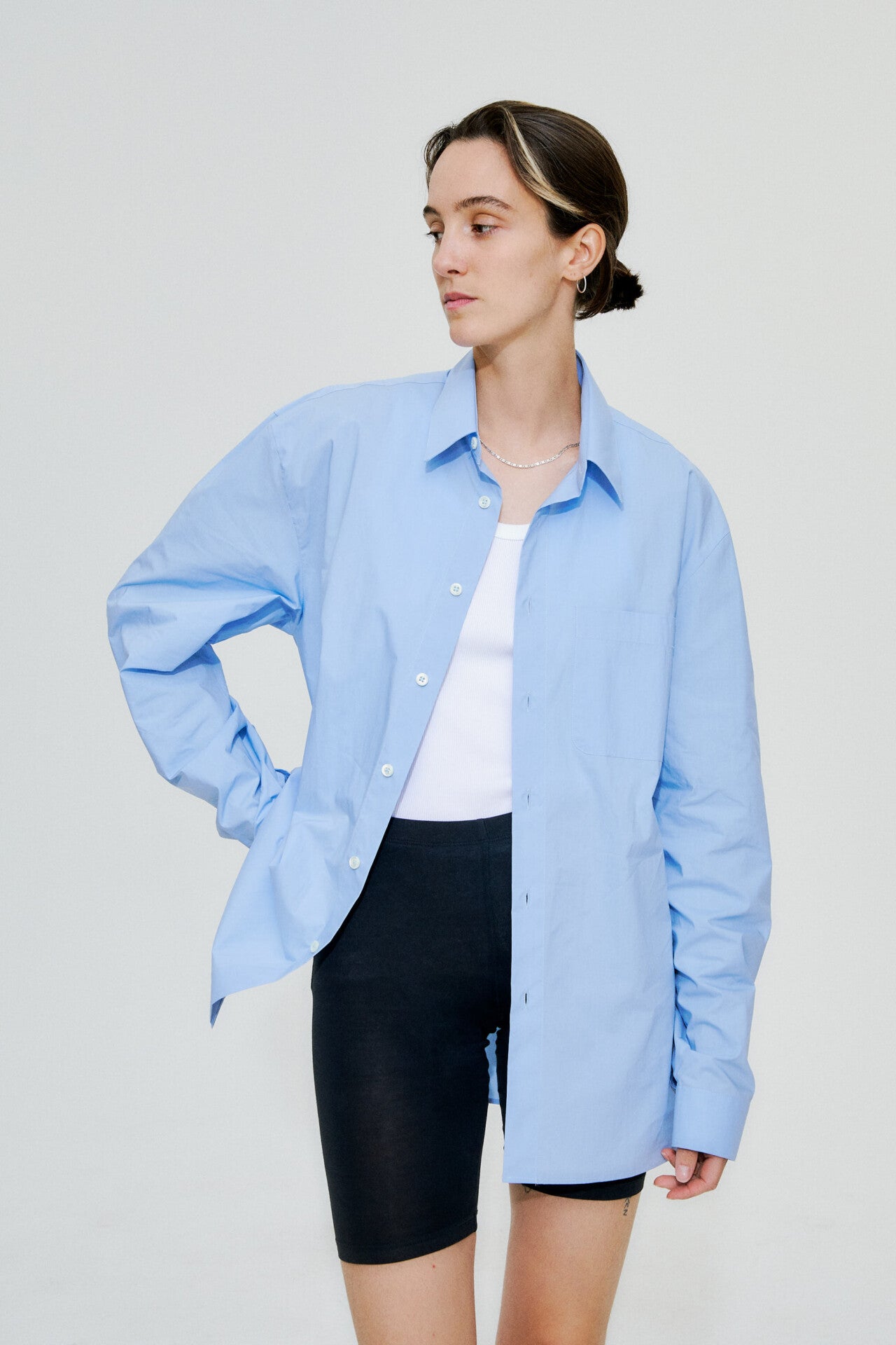 Werk shirt in azzurro by goutez