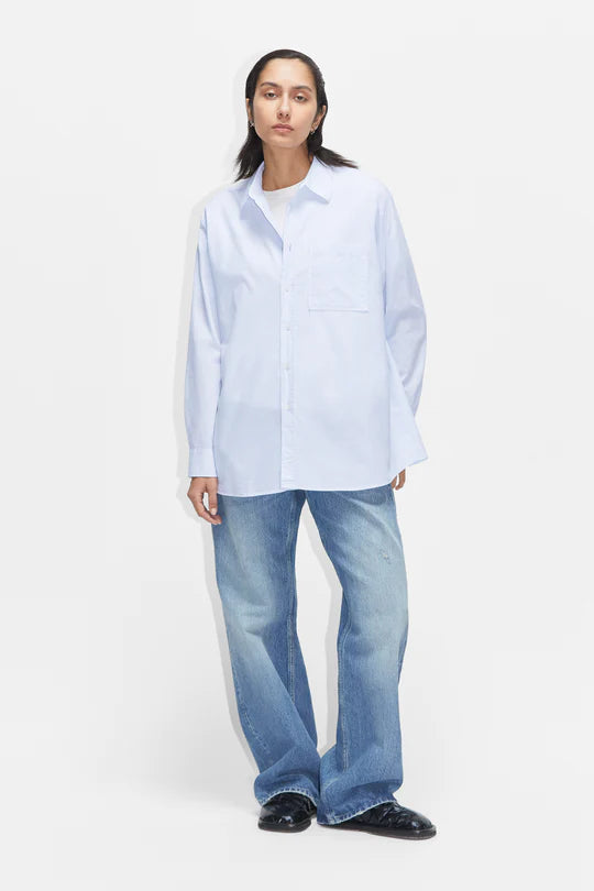 Elma edit shirt in light blue stripe