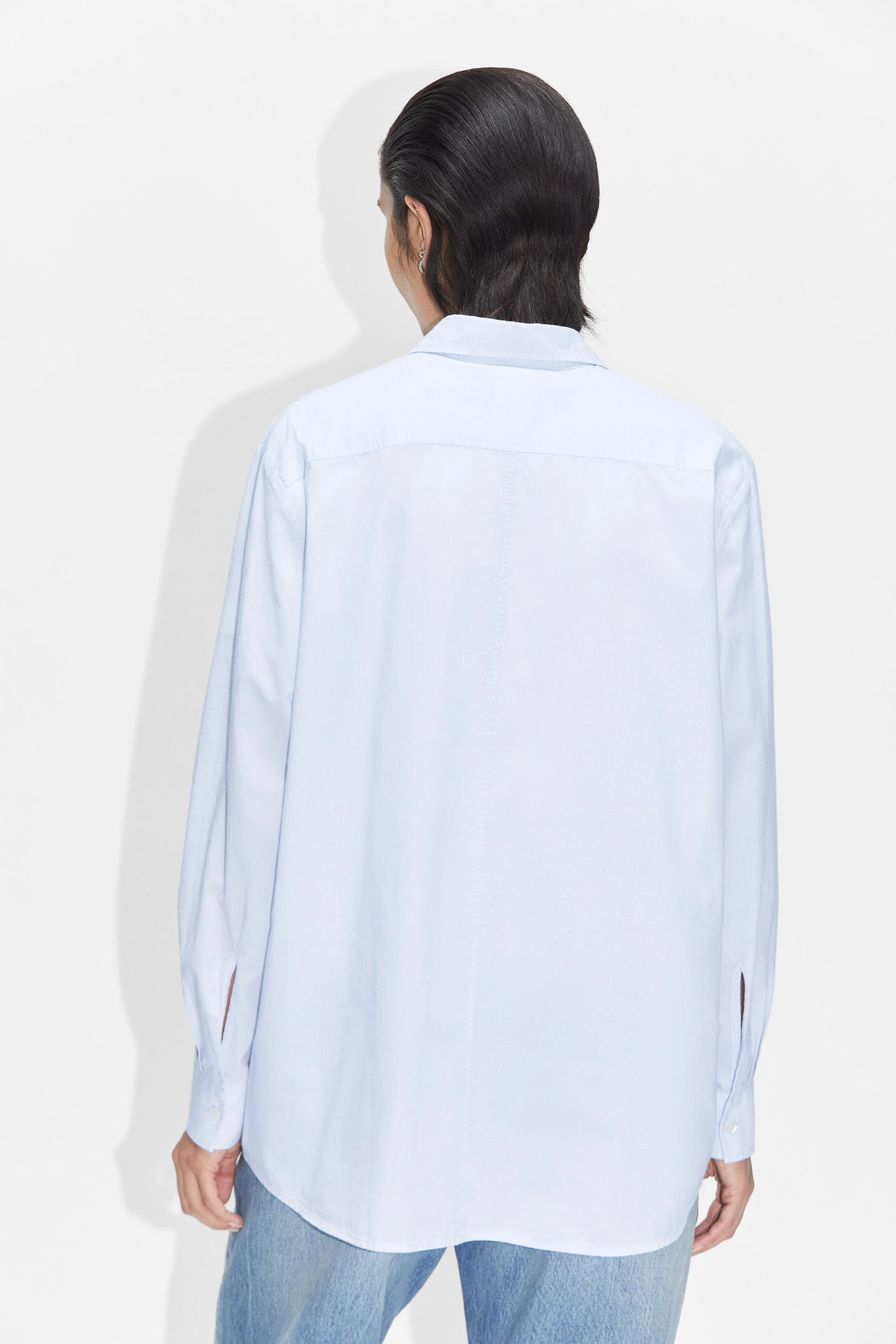 Elma edit shirt in light blue stripe