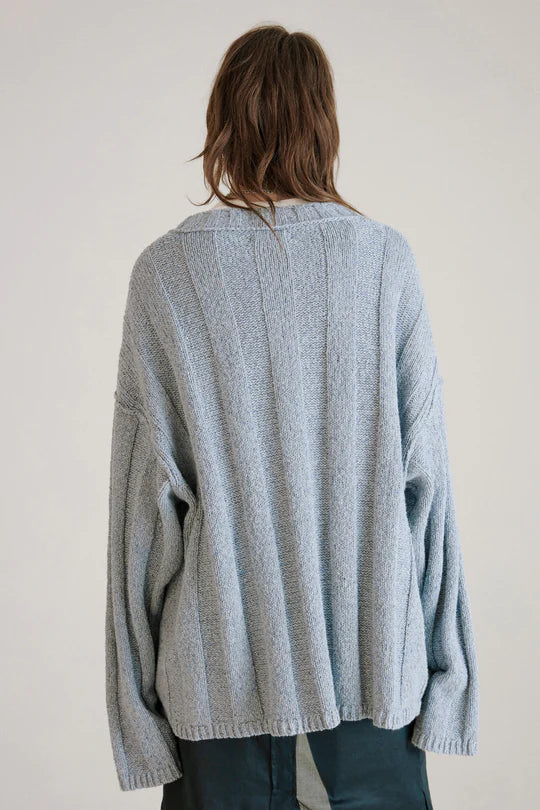 Contra sweater - dove grey silk mix