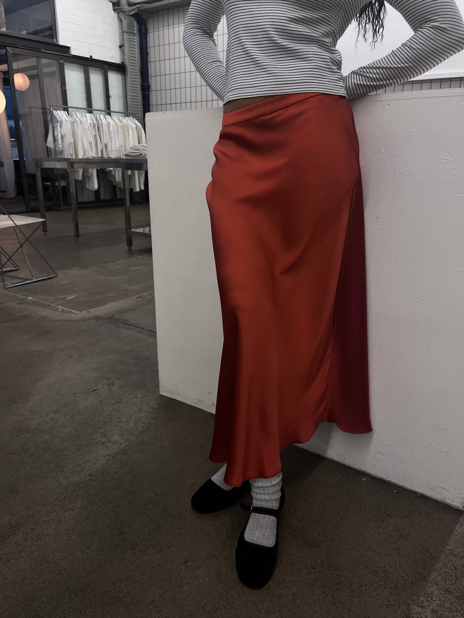 Houson skirt in red orchre