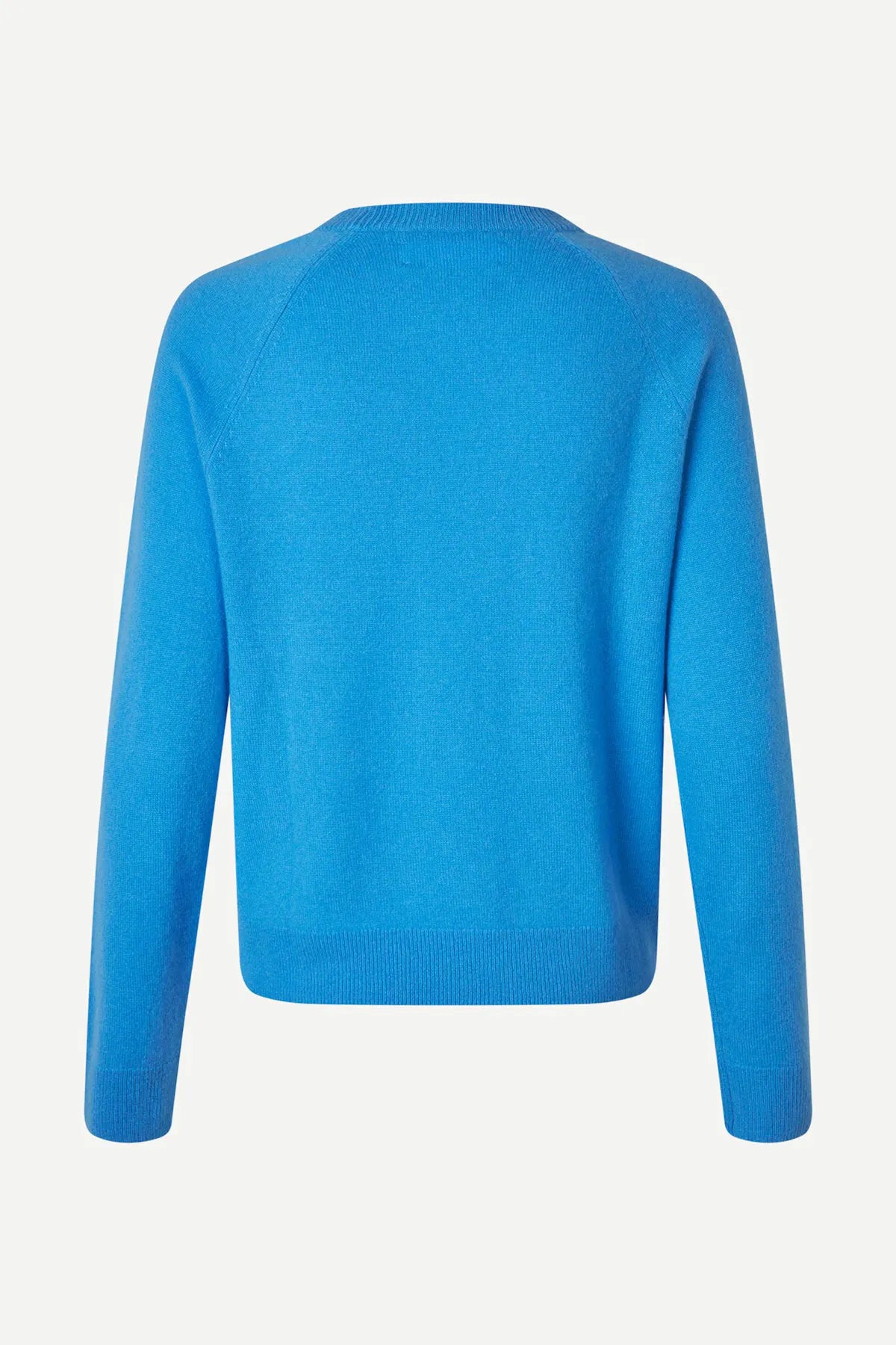 Pure cashmere crew neck in super sonic