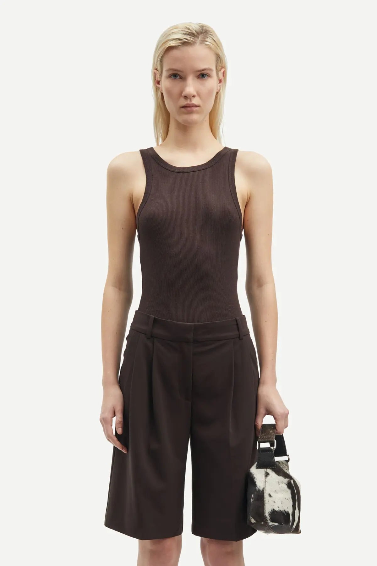 Sasonnet tank in chocolate