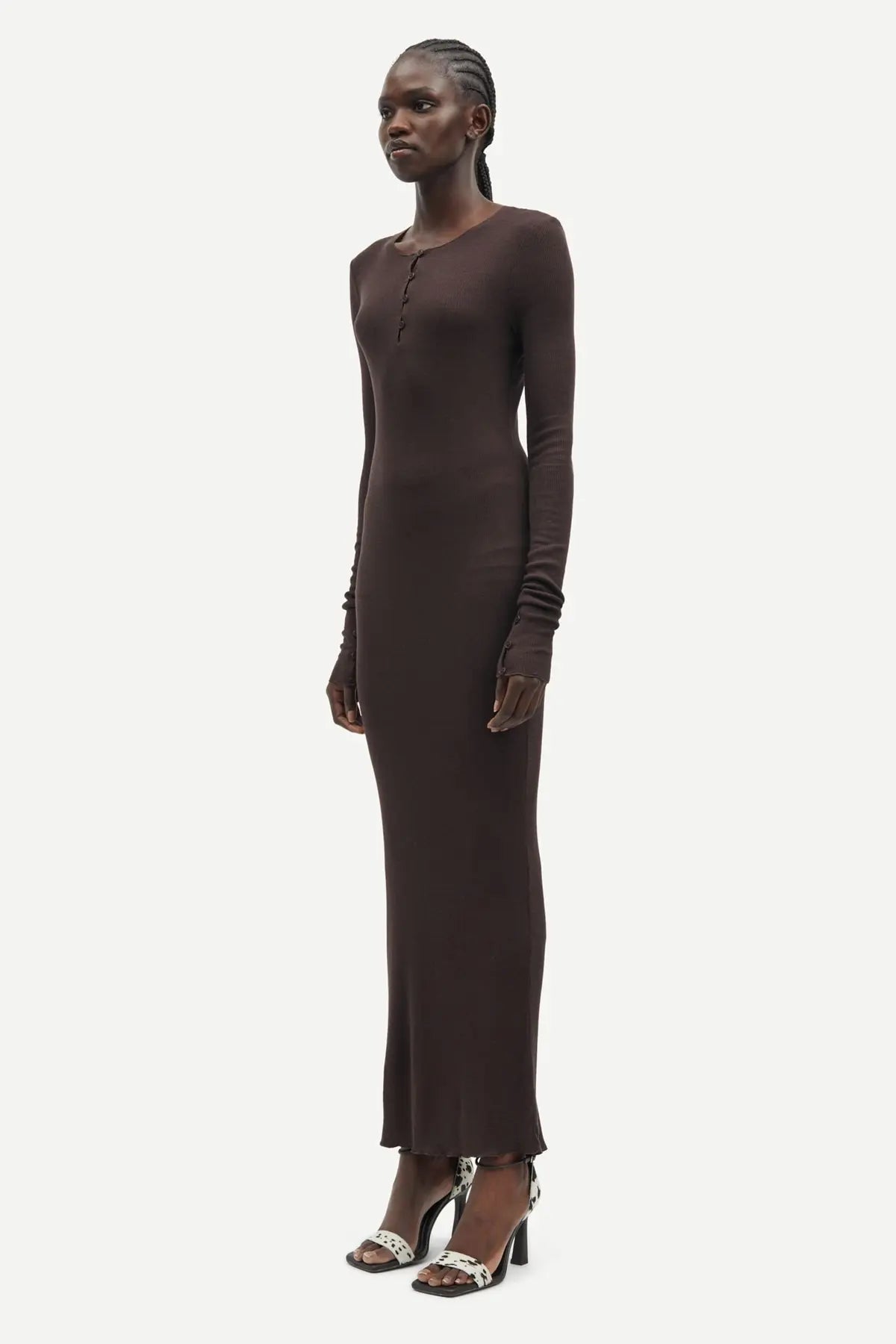 Sasonnet dress in chocolate