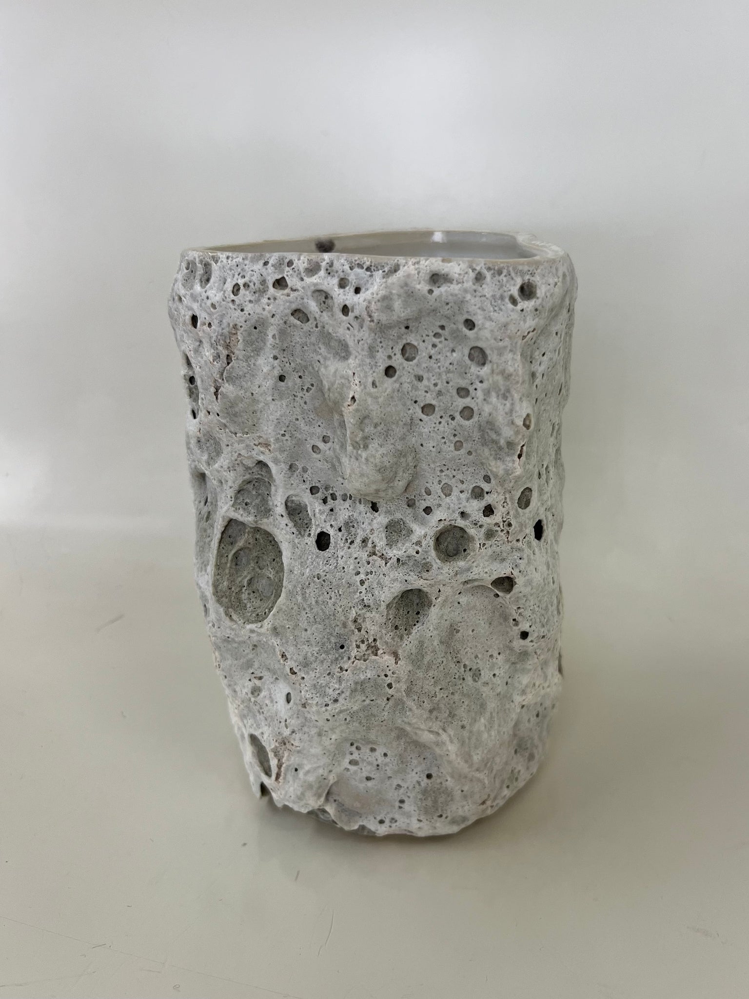 Lunar vase small in white by Hap Ceramics