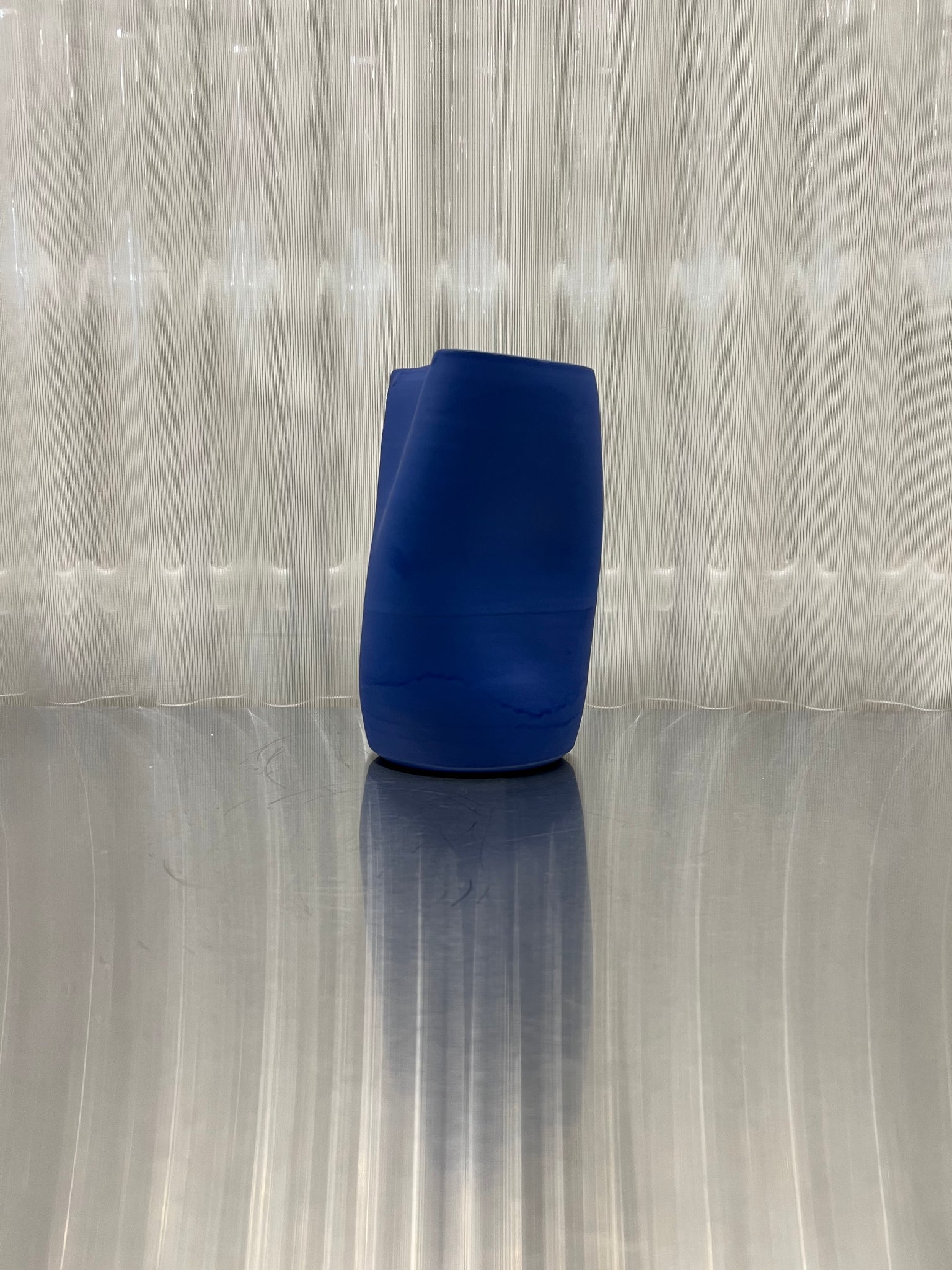 Deformed vase medium in blue by Hap Ceramics