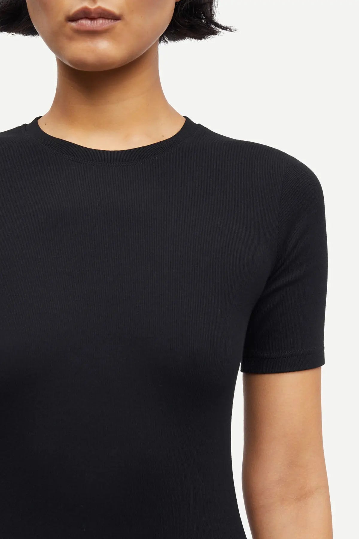 Short sleeved t-shirt in black