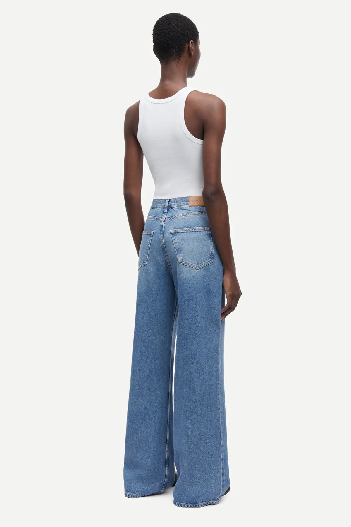 High waisted jeans in blue moon