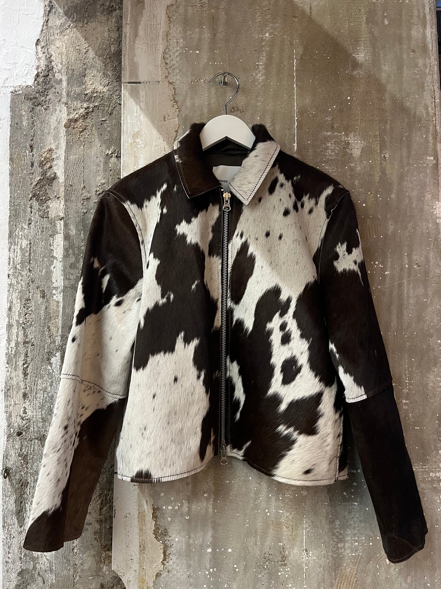 Salyo leather jacket in brown cow