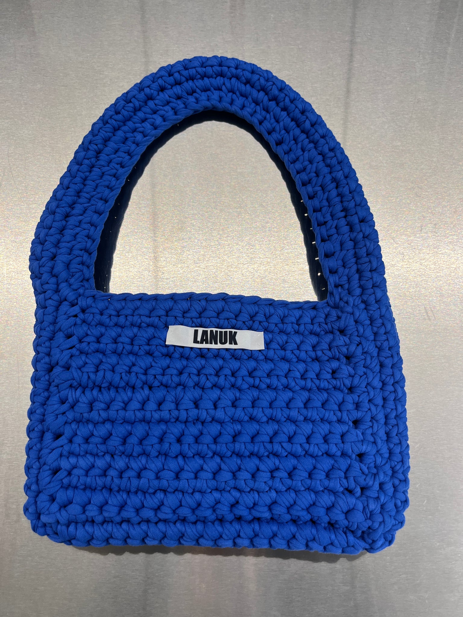 Crochet bag by LANUK studios - blue