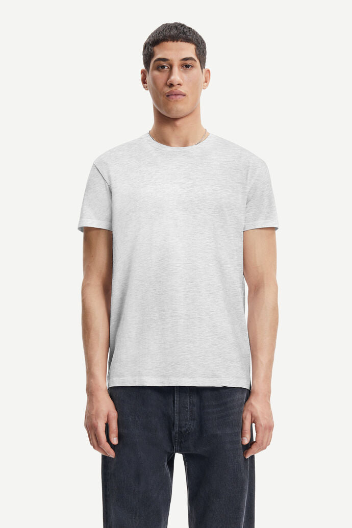 Kronos t-shirt in white melange