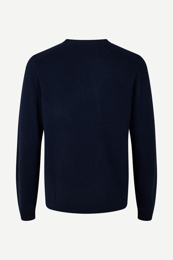 Pure cashmere jumper in dark blue