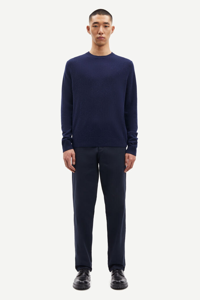 Pure cashmere jumper in dark blue