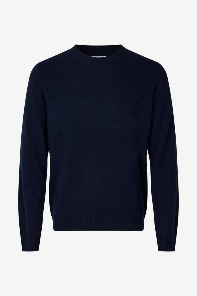 Pure cashmere jumper in dark blue