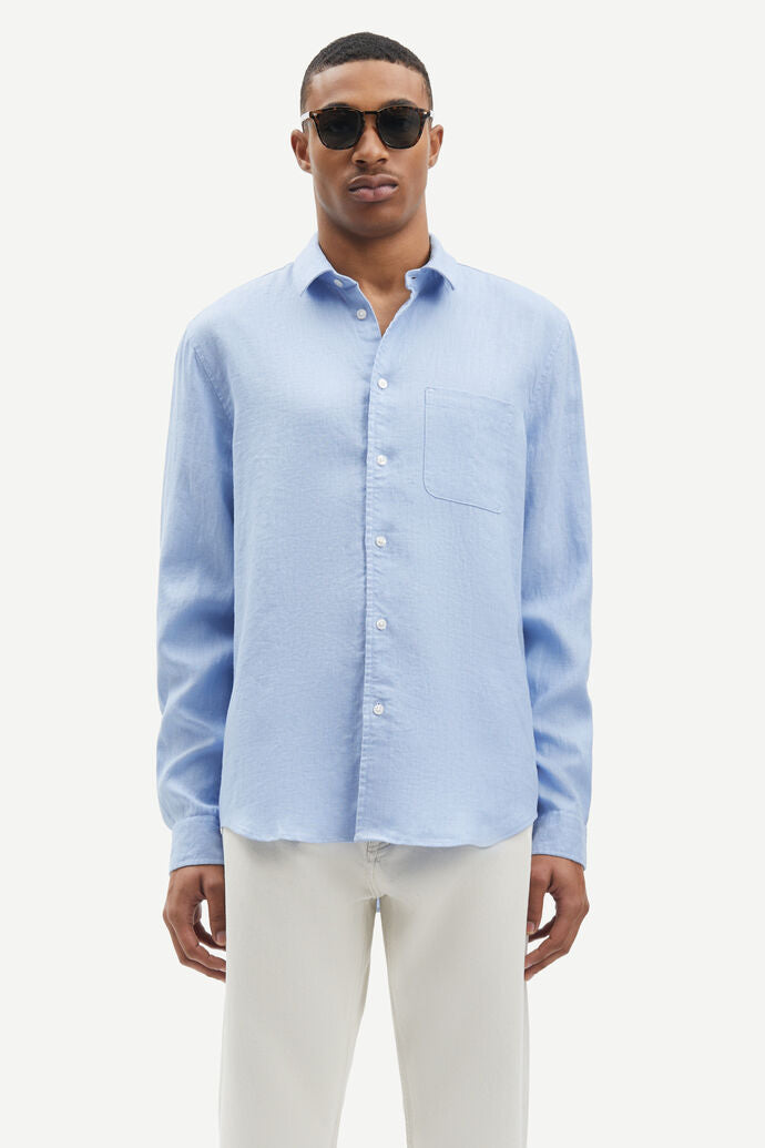 Liam shirt in brunnera blue