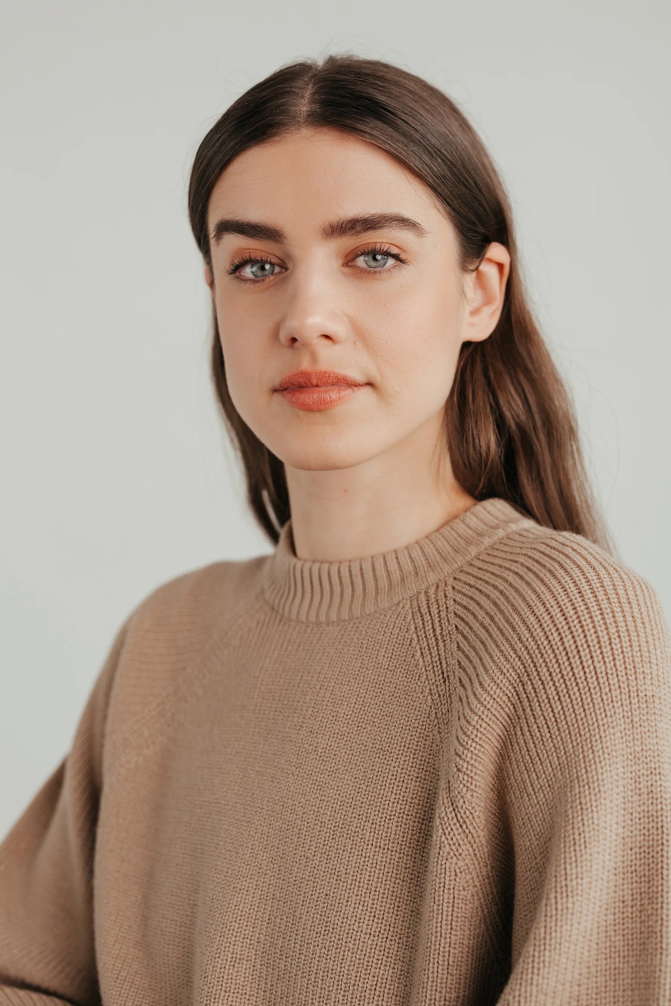 Merino knit sweater in creme by sonho stories