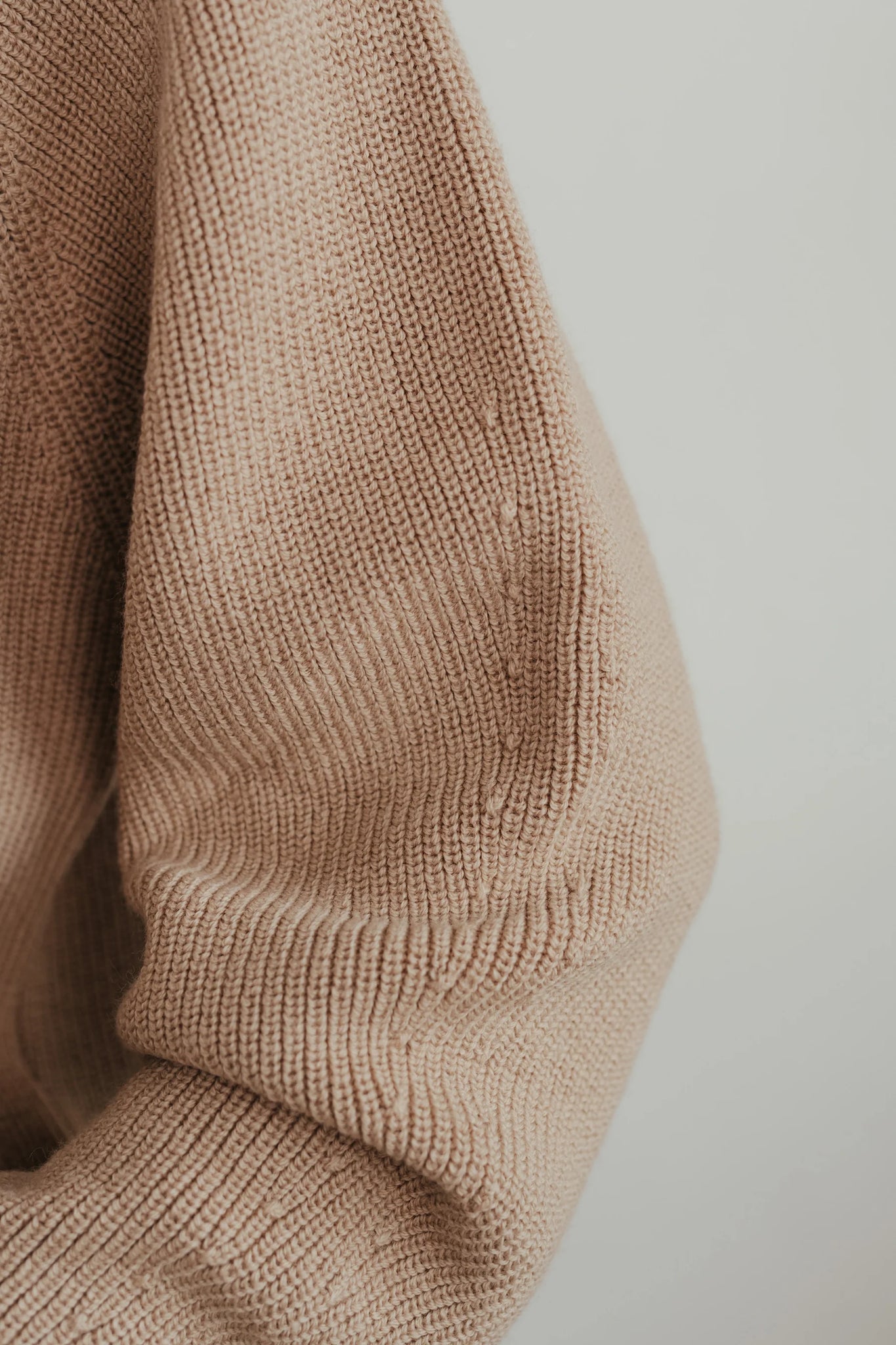 Merino knit sweater in creme by sonho stories