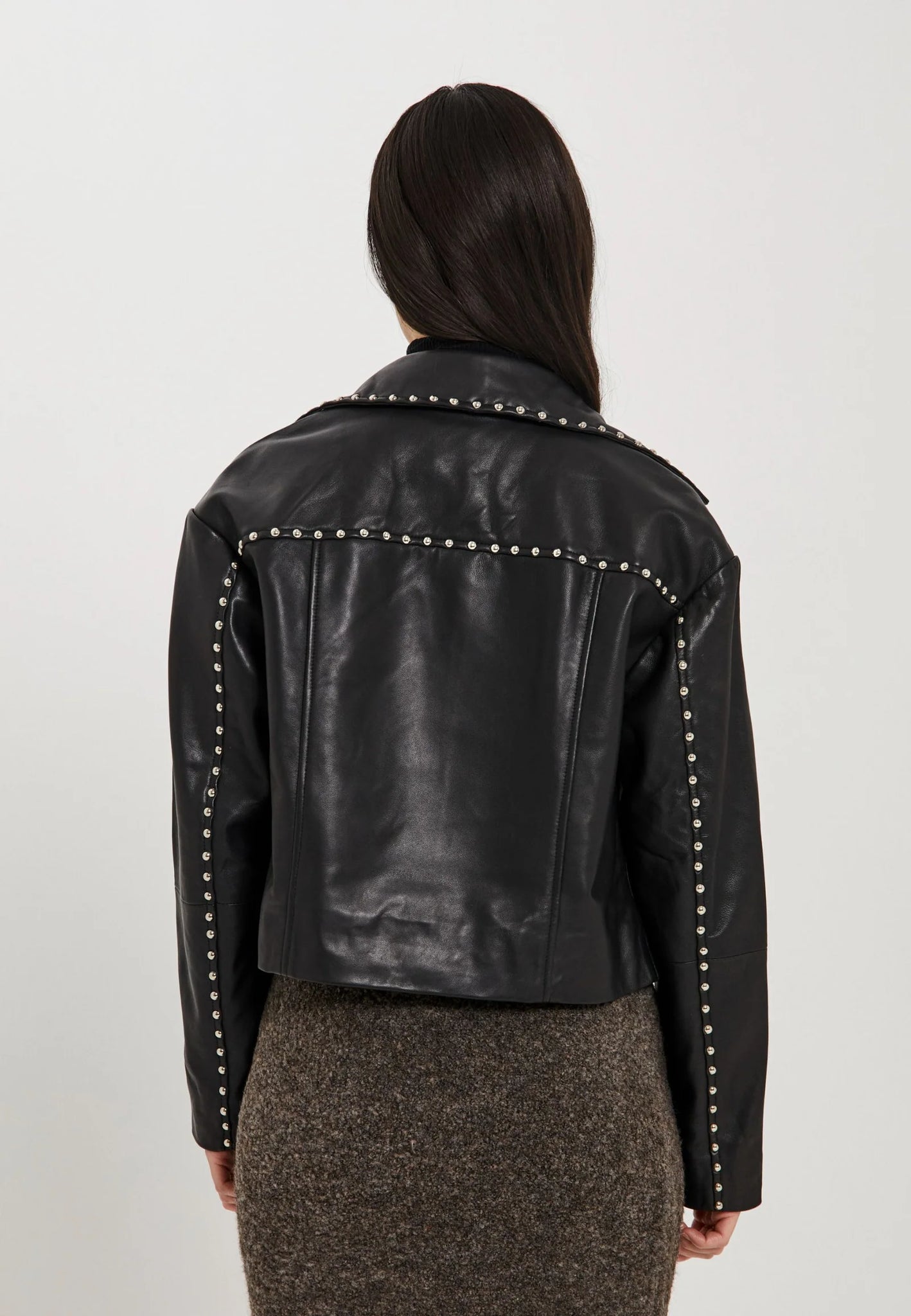 Mota leather jacket in black