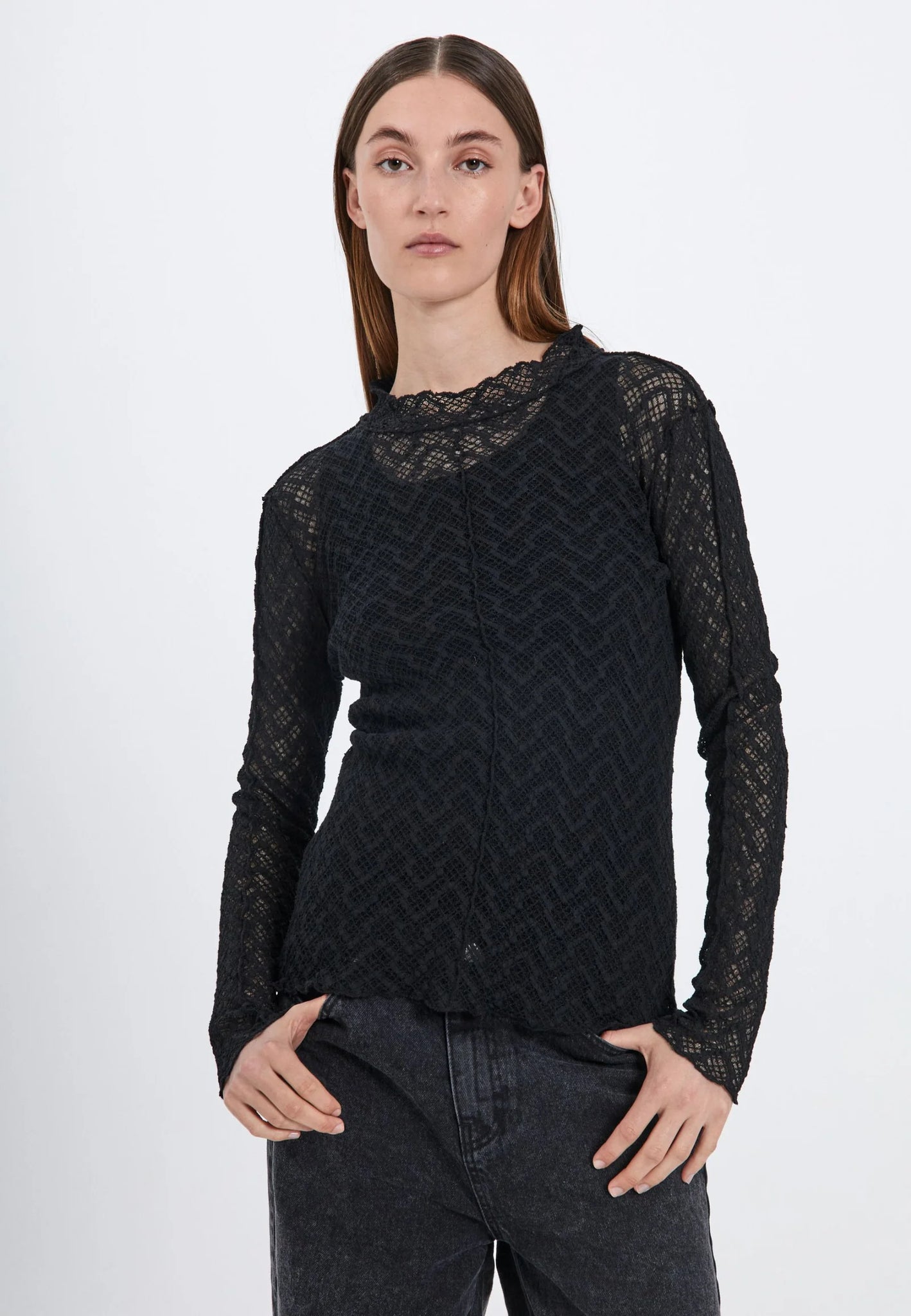 Rosalina top in black