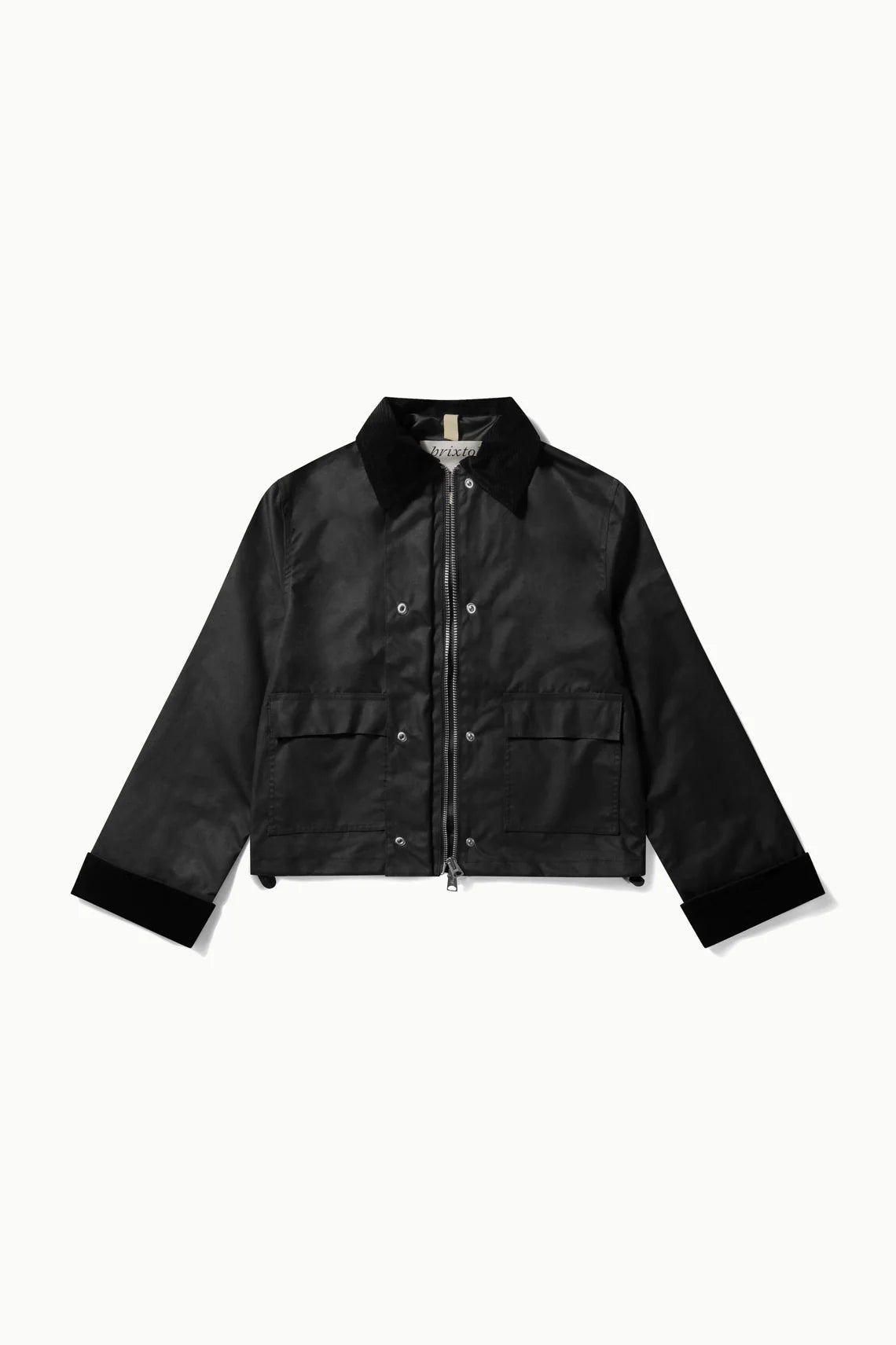 Sissel wax padded jacket in black