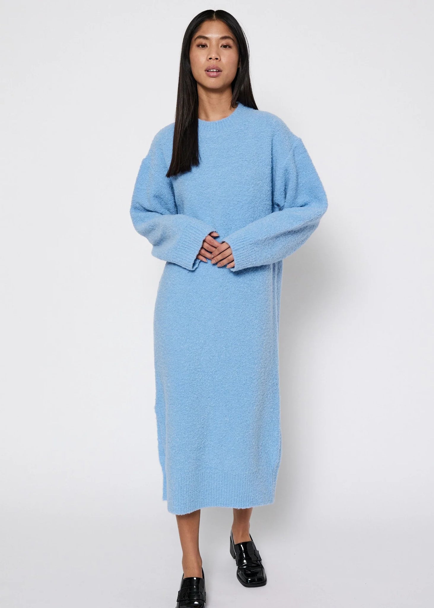 Vica knit dress in light blue