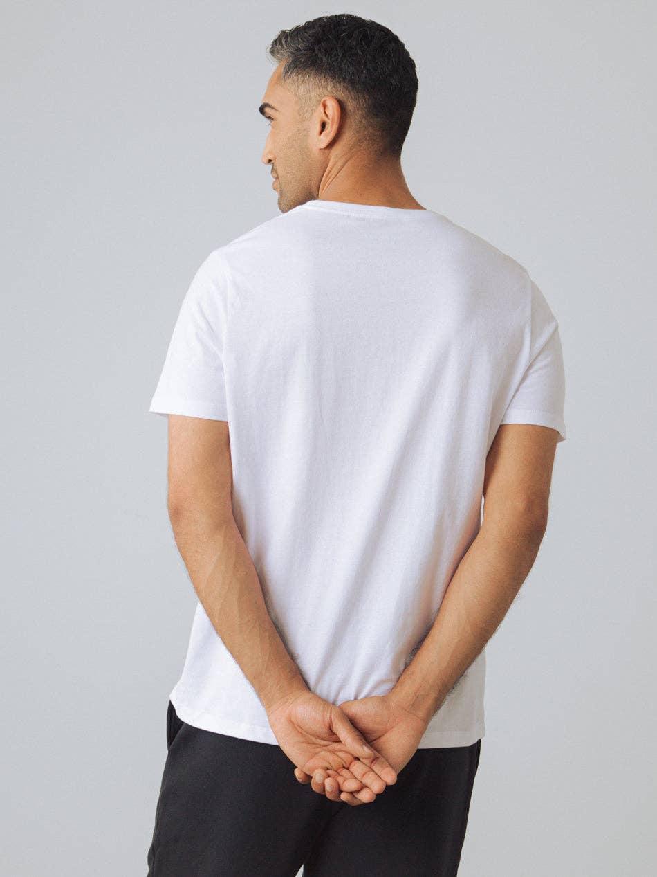 T-Shirt Herren: Weiss / L – BEYOND STUDIOS