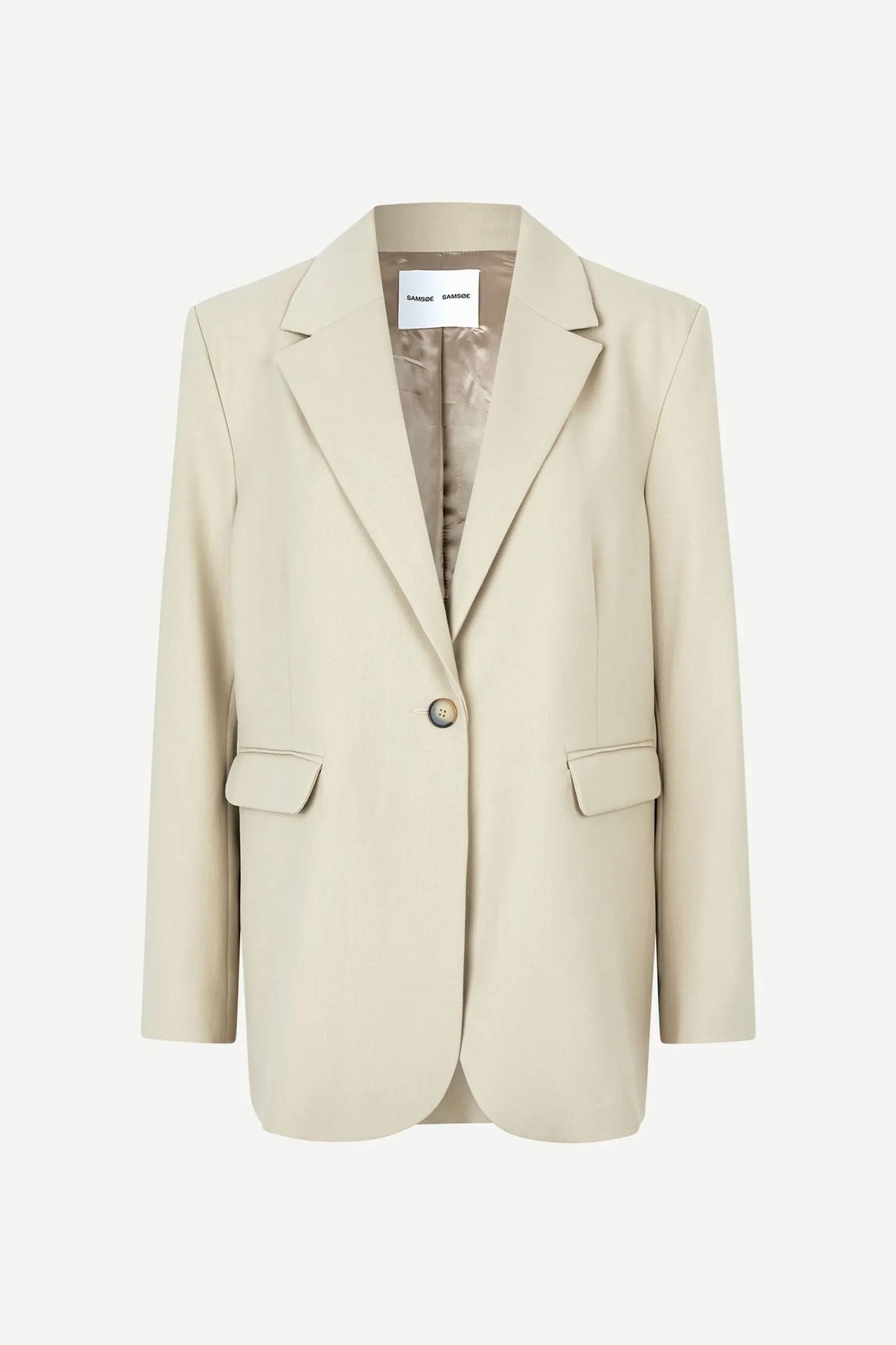 Haven blazer white blazer in white pepper
