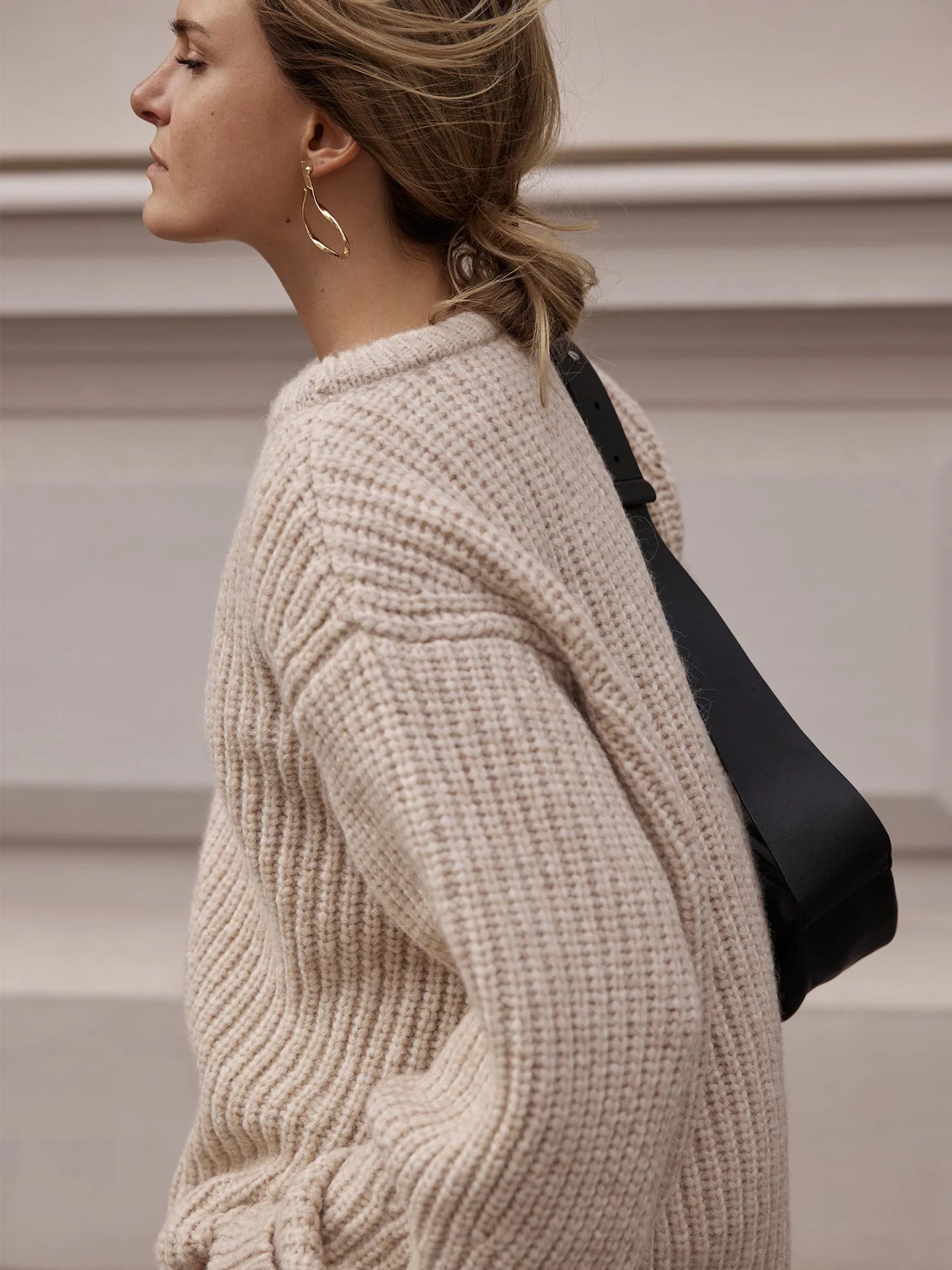 Ida knit sweater in beige