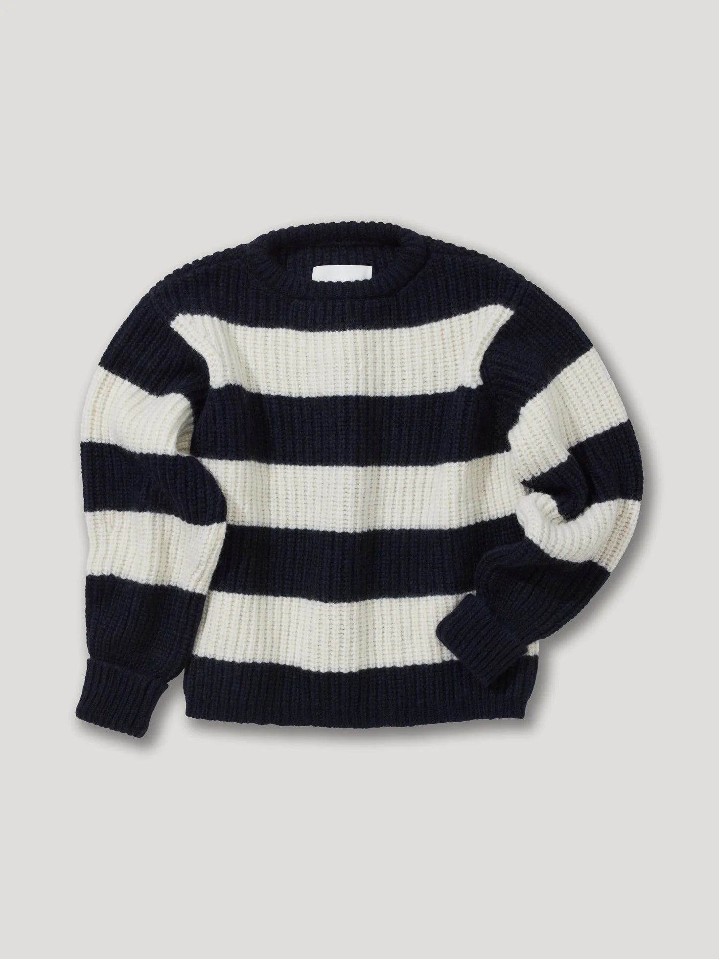 Ida knit sweater blue and white stripes