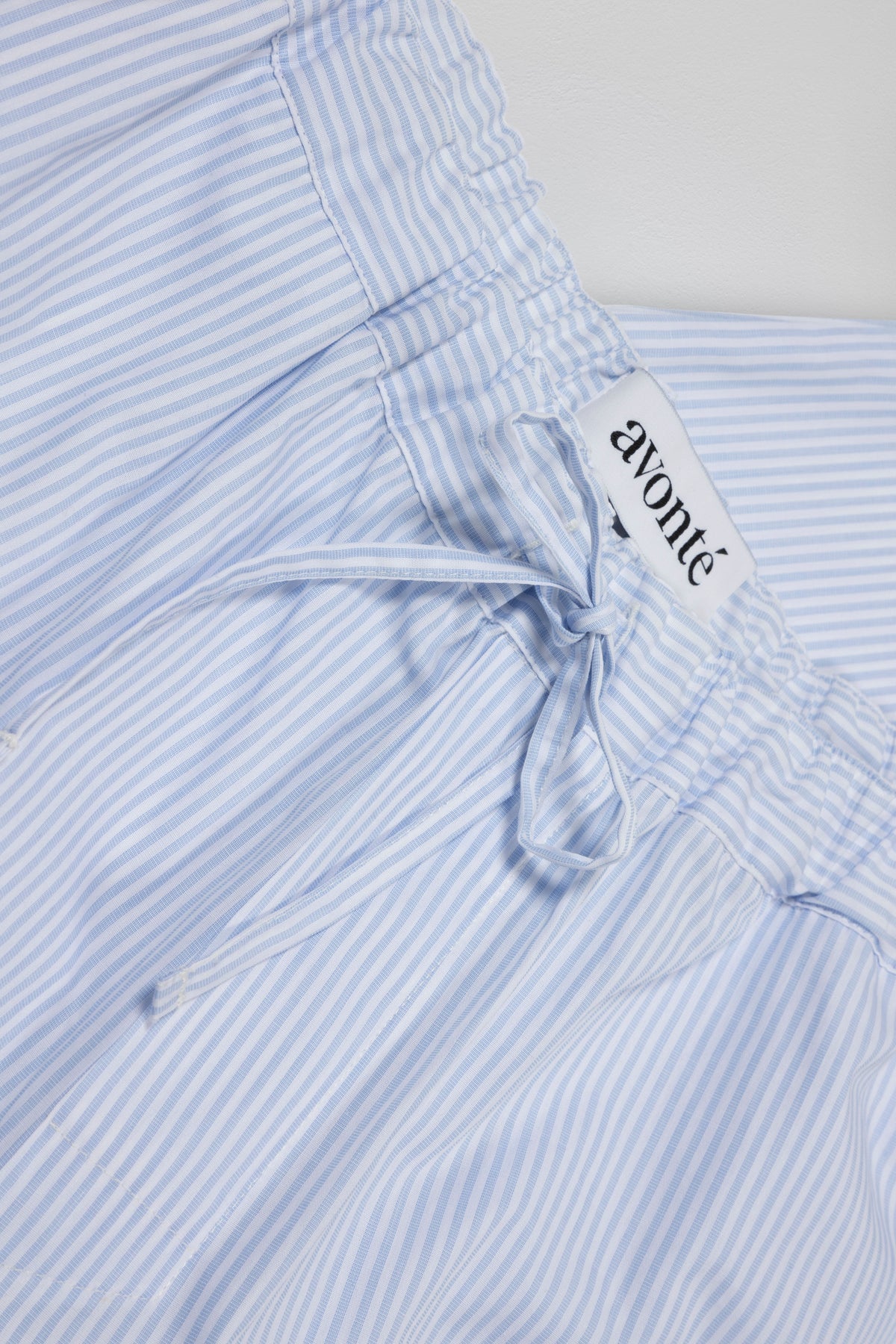 Light cotton pyjama in brave blue stripe by avonté