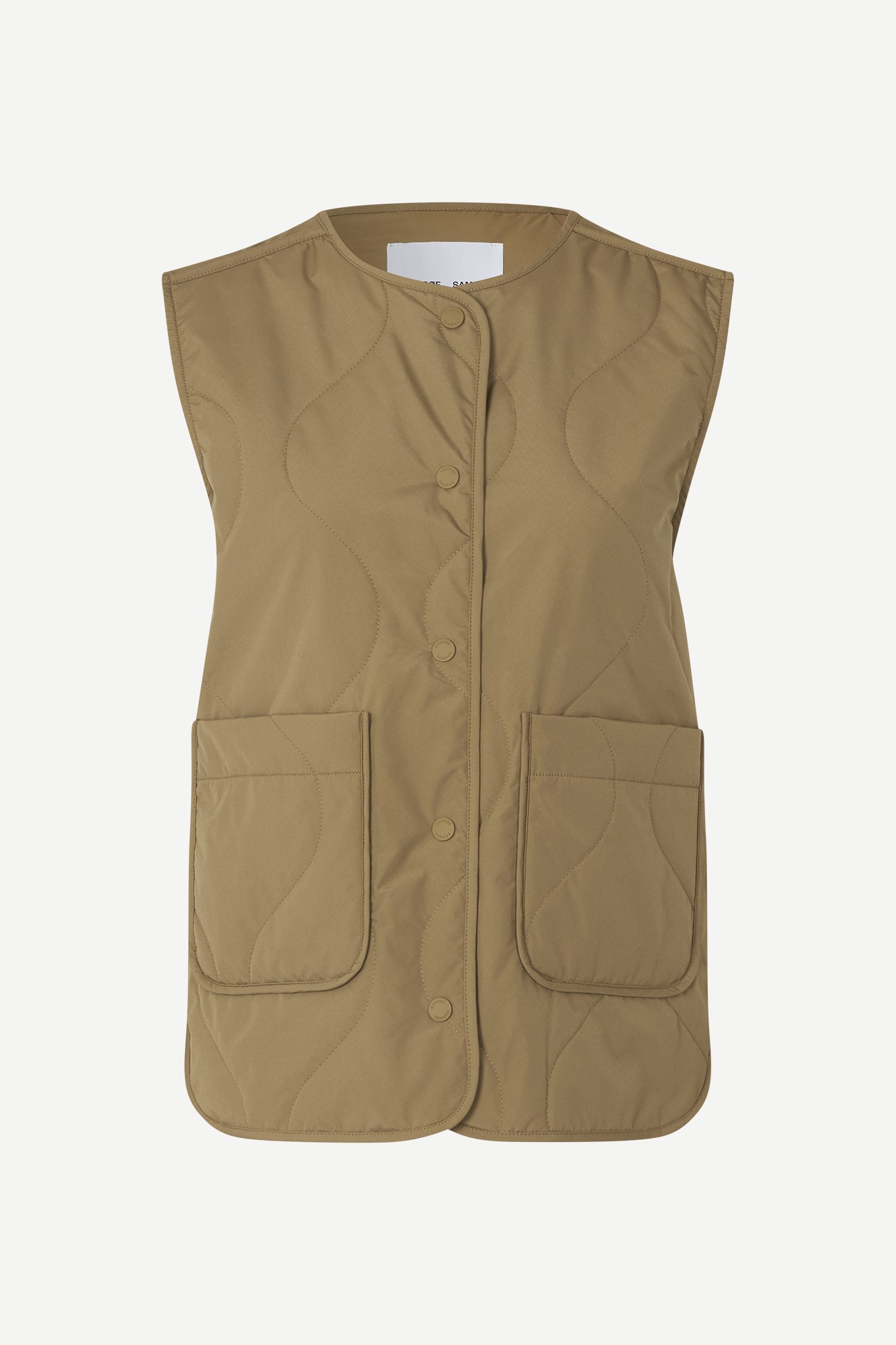 Saya vest in lead grey