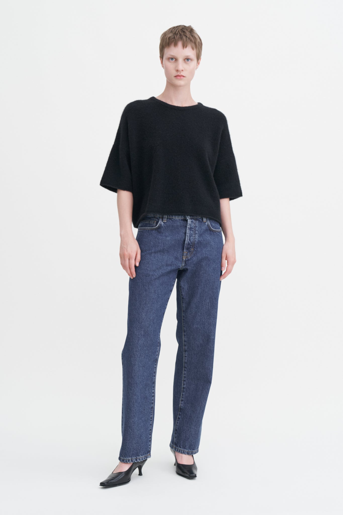 Yak tee in black by Filippa K