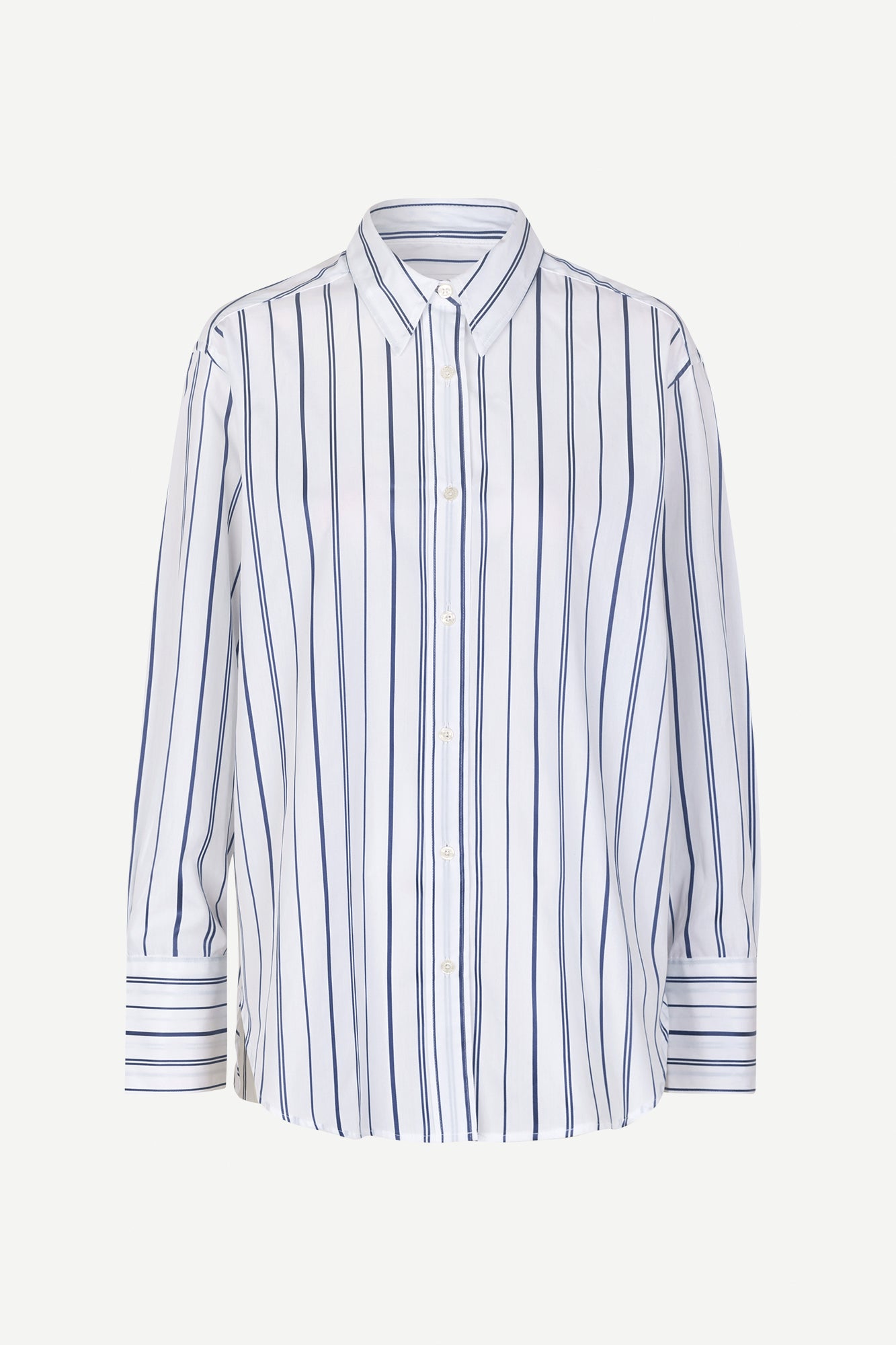 Salovas shirt in true navy striped