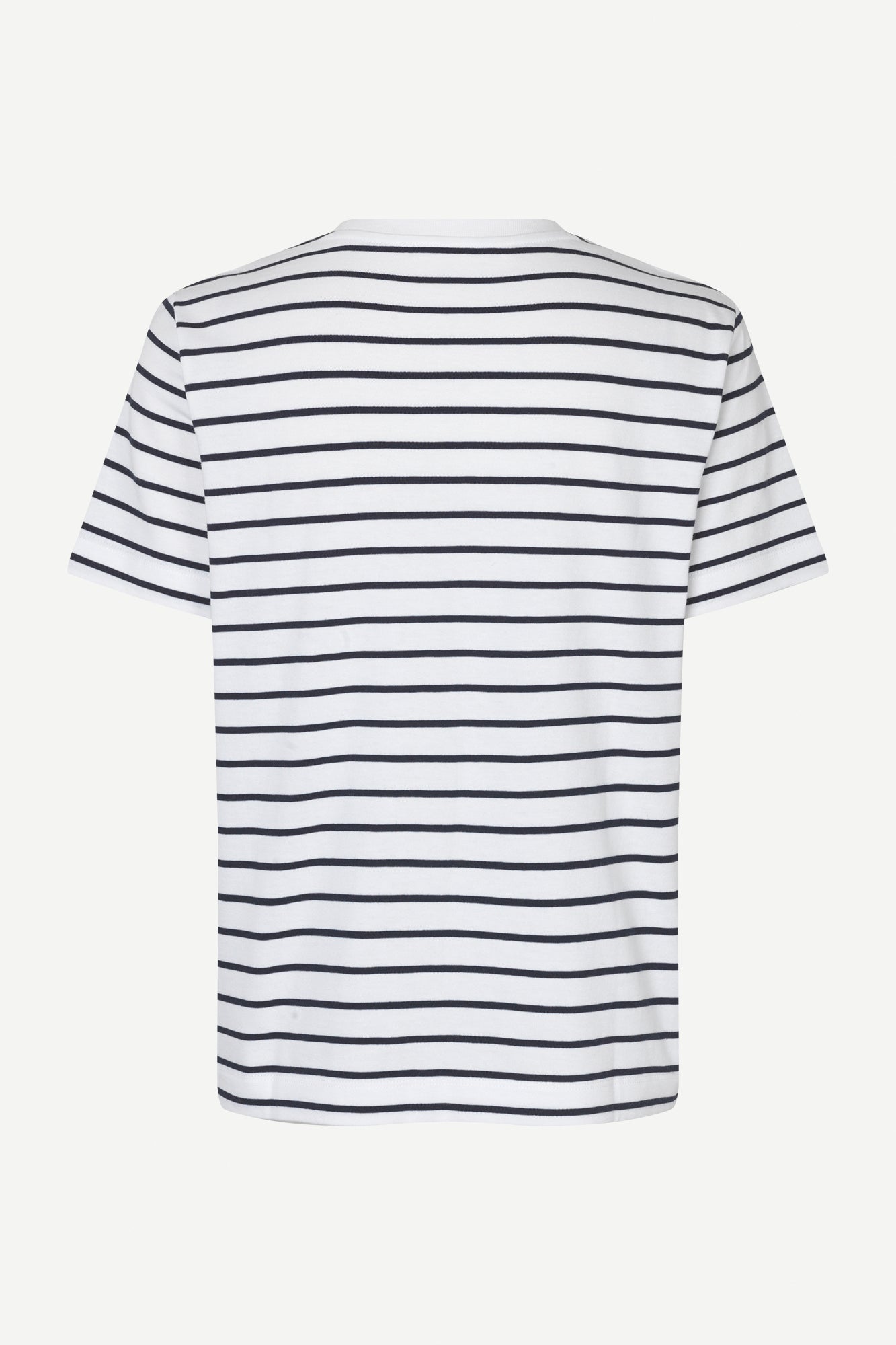 Boxy cotton t-shirt in salute striped