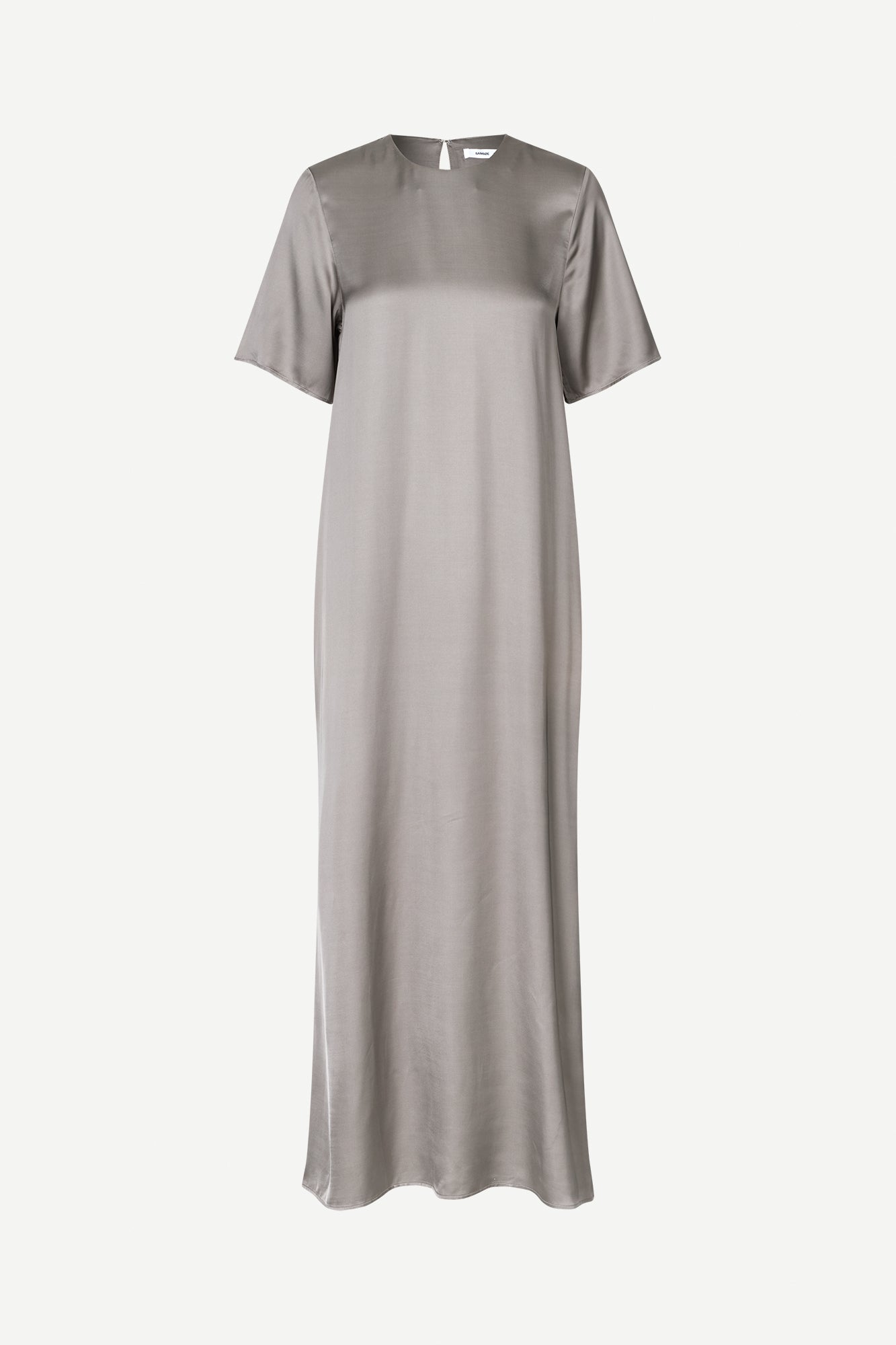 Silky maxi dress in steeple gray