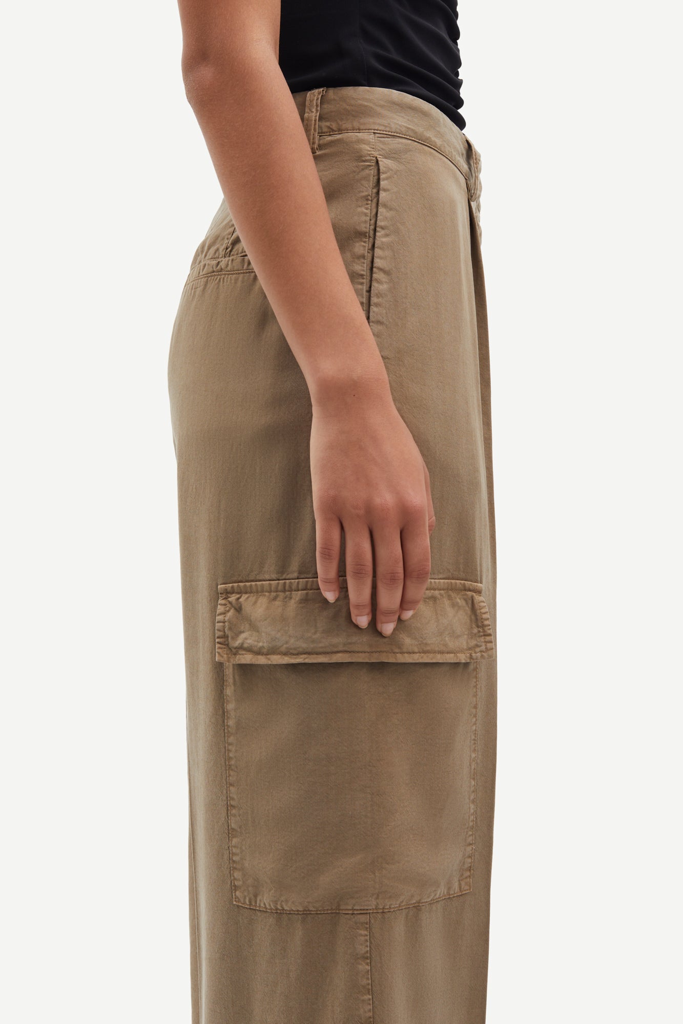 Sahopsa trousers in lead gray