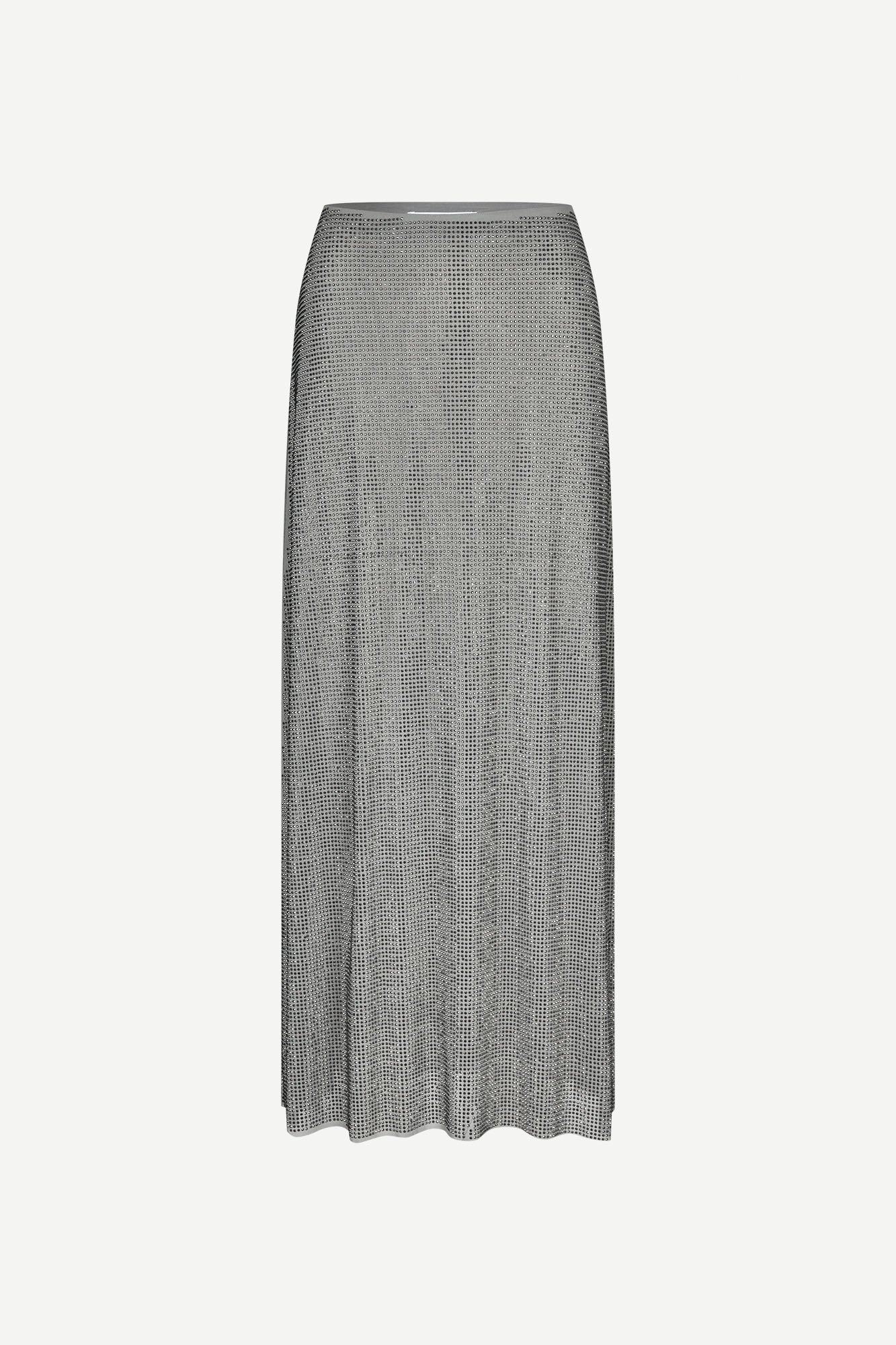 Sahannan long skirt in light grey