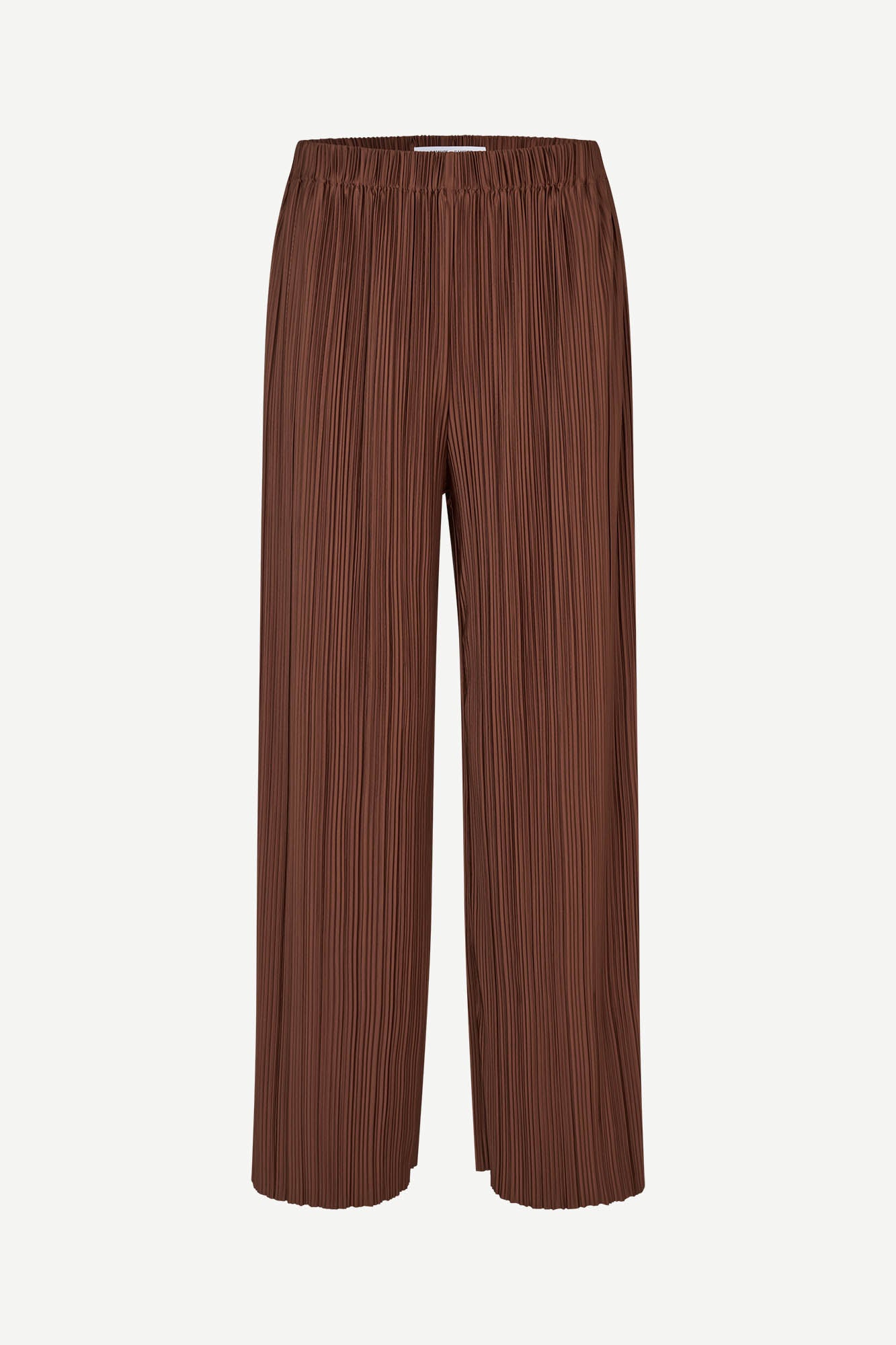 Pleated trousers in cappuccino